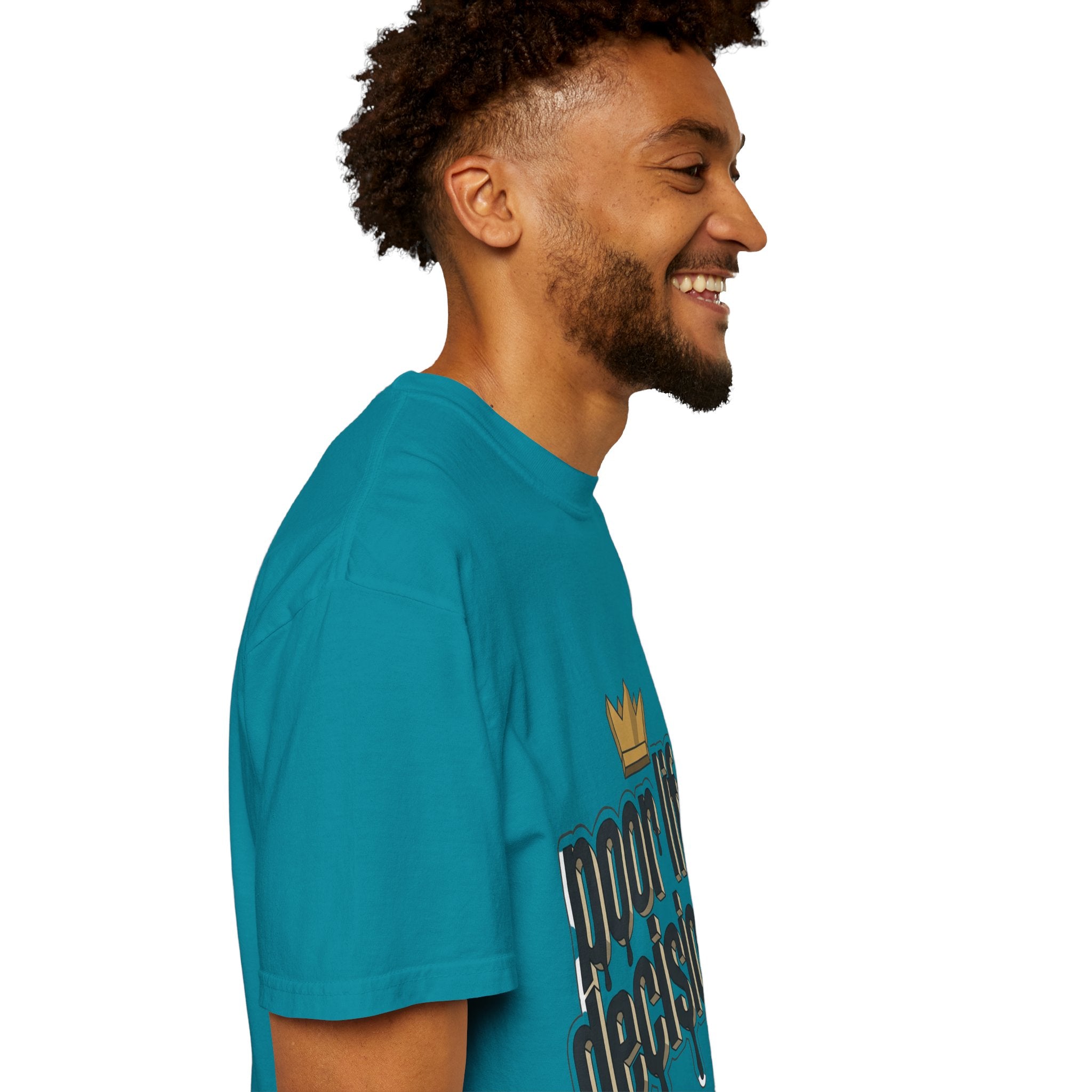 T-Shirt — "Poor Life Decisions" Crown Graphic Tee
