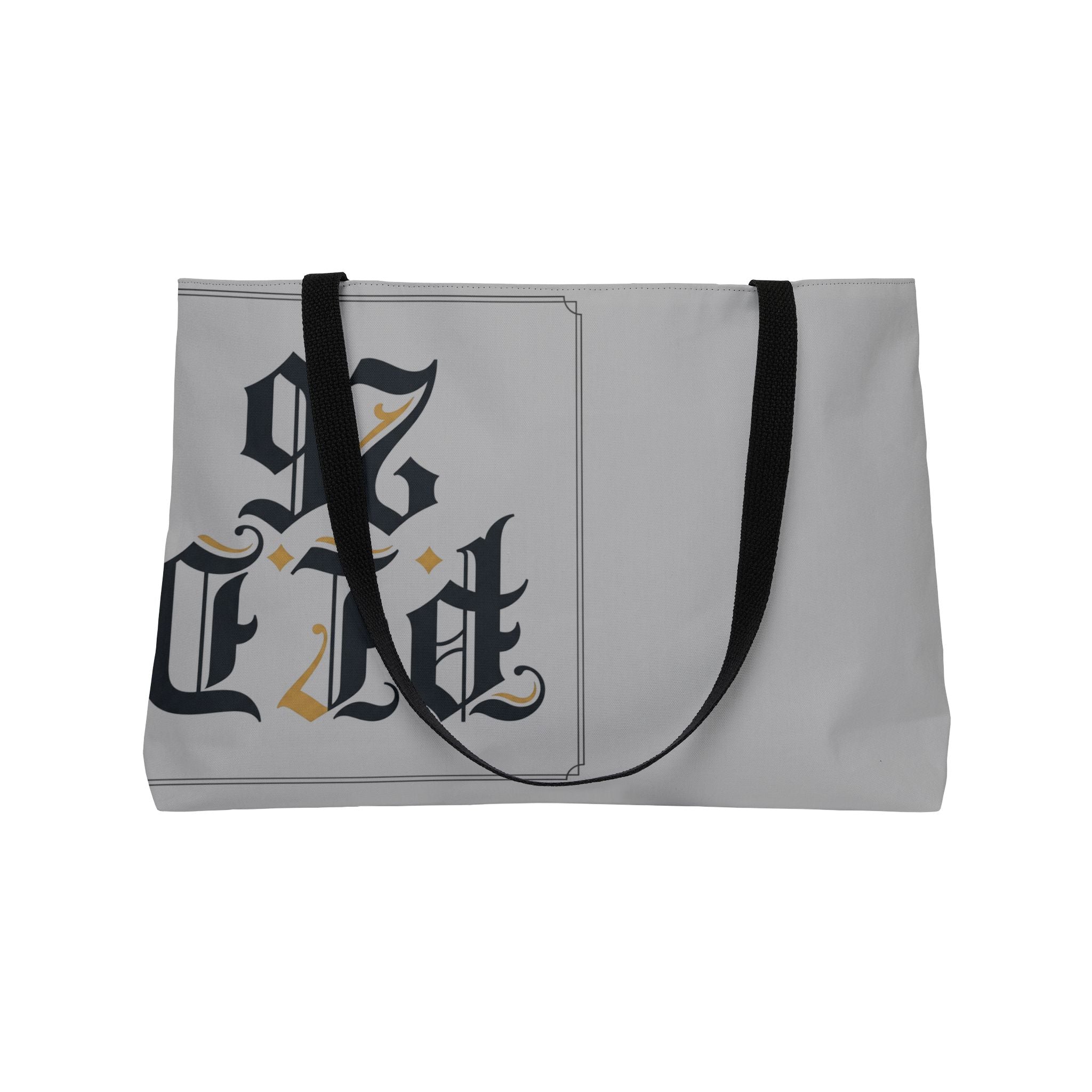 Weekender Tote Bag – Gothic Monogram 'PLD 26'/’97 CTE' Vintage Lettering Travel Tote