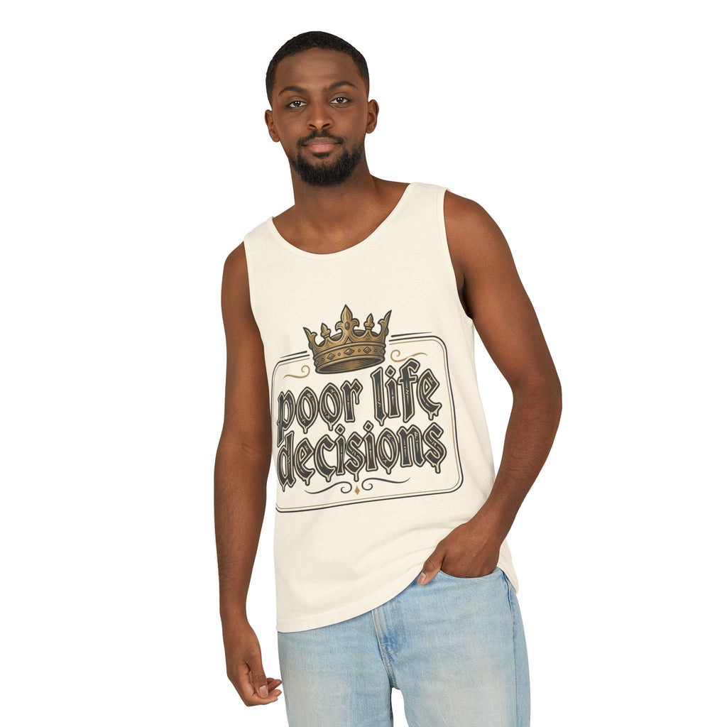Tank Top — 'Poor Life Decisions' Vintage Crown Graphic