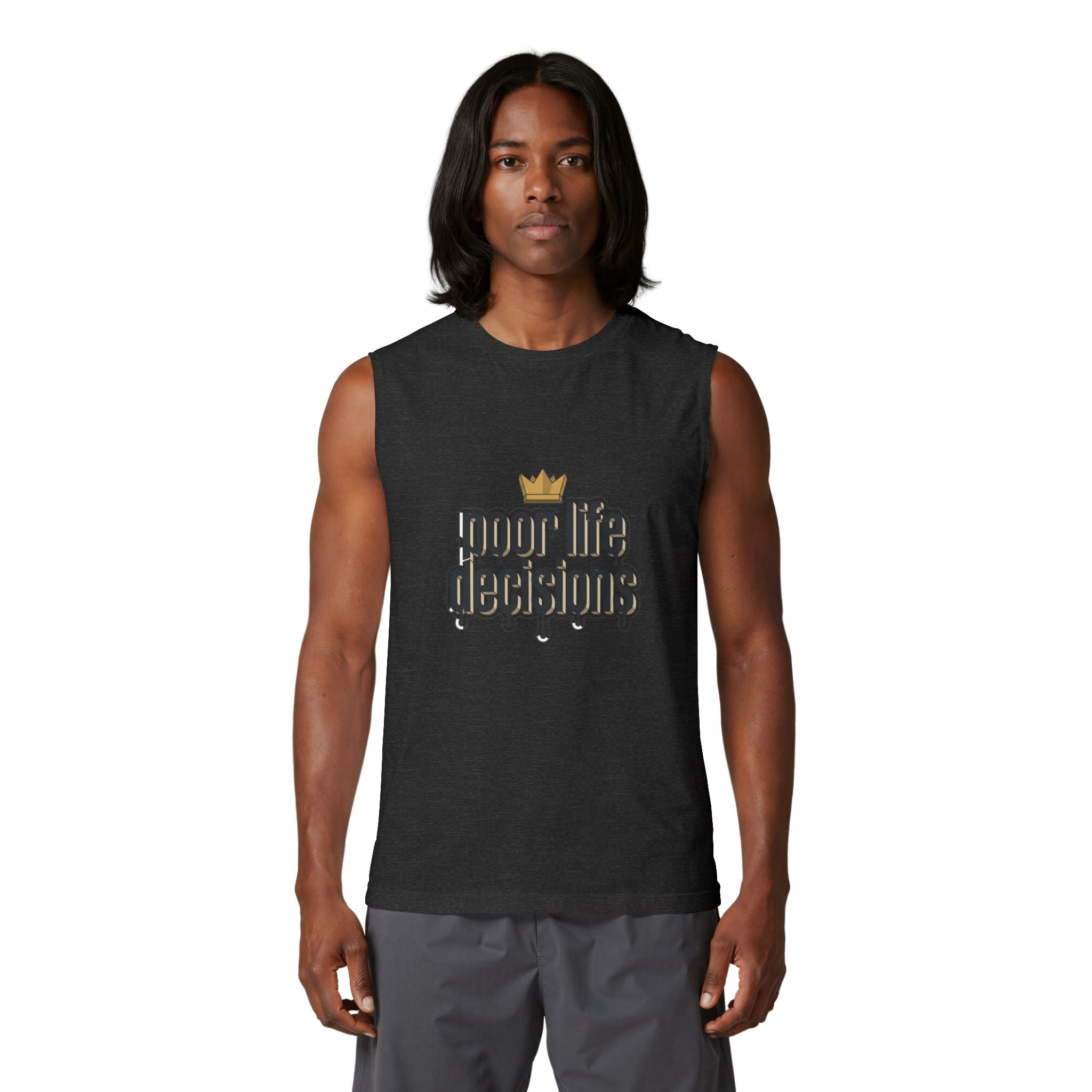 'Poor Life Decisions' Muscle Tank — Funny Streetwear Graphic Tank Top