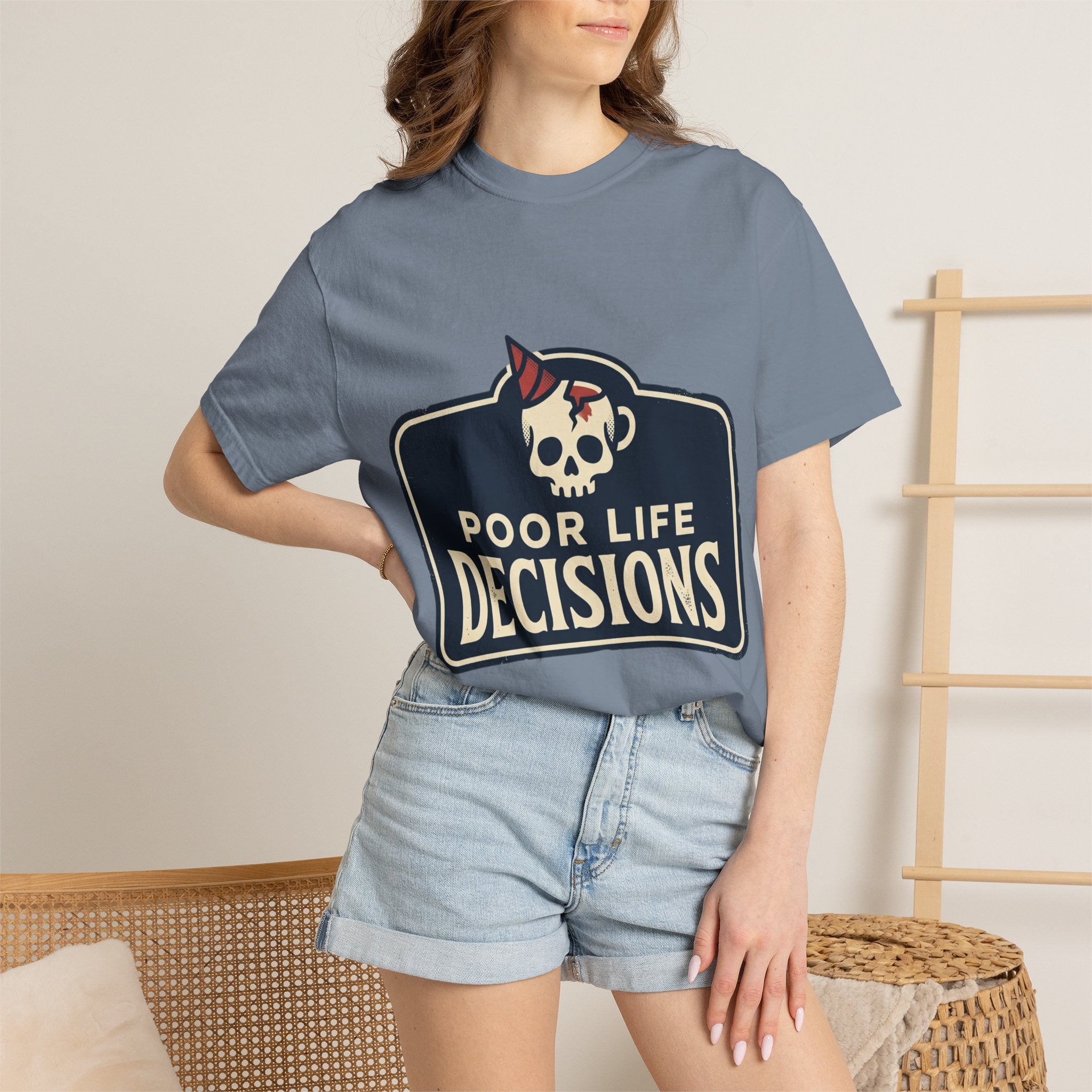Poor Life Decisions Skull T-Shirt