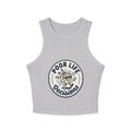 Racer Tank — "Poor Life Decisions" Retro Cocktail Graphic