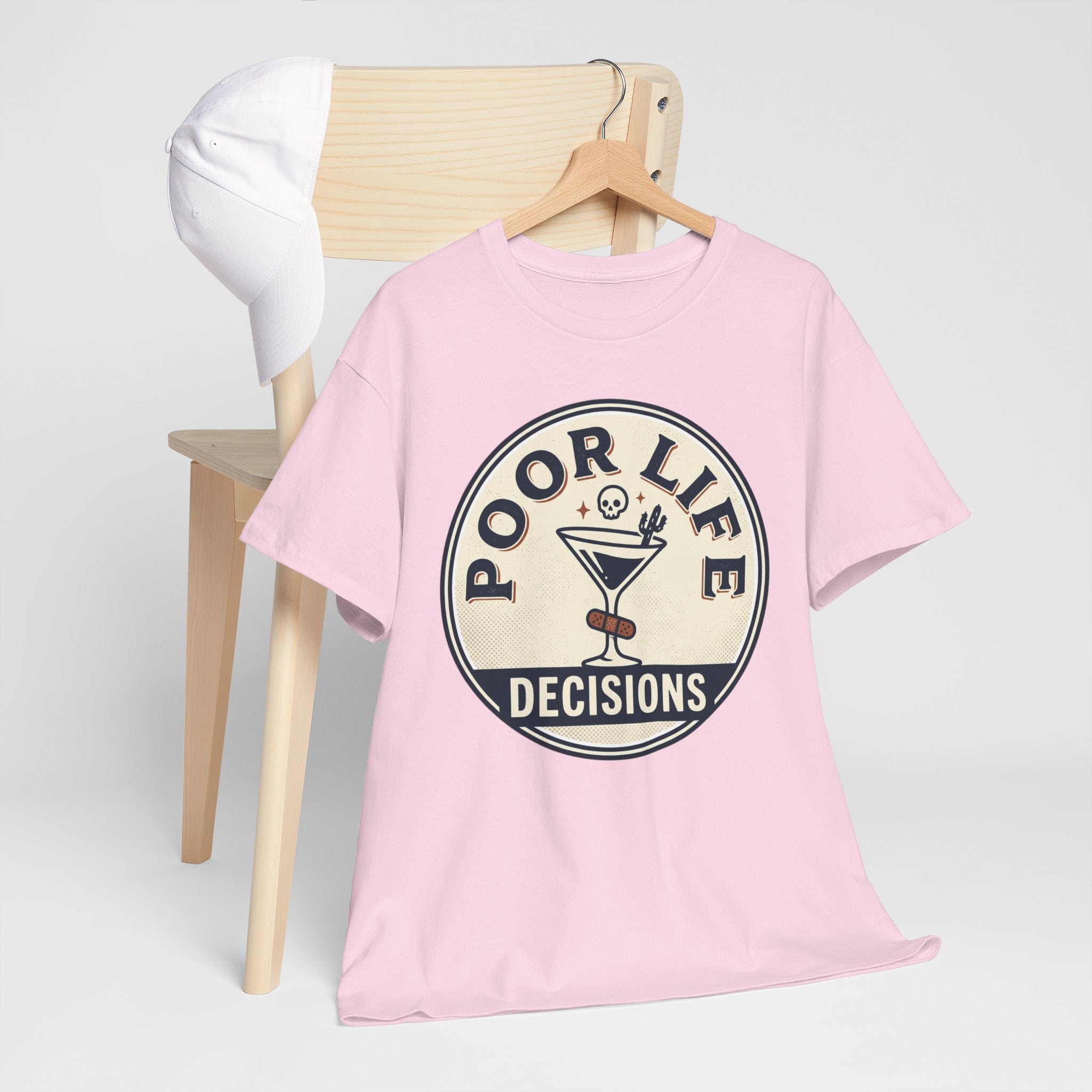 Poor Life Decisions T-Shirt — Funny Cocktail Graphic Tee for Party Lovers