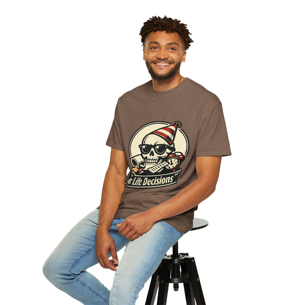 Poor Life Decisions Skull T-Shirt