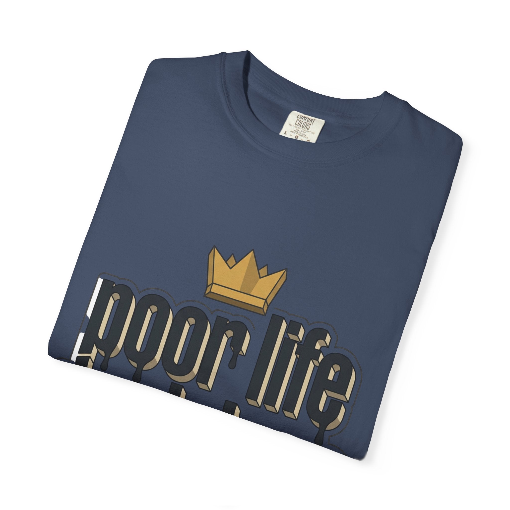 T-Shirt — "Poor Life Decisions" Crown Graphic Tee