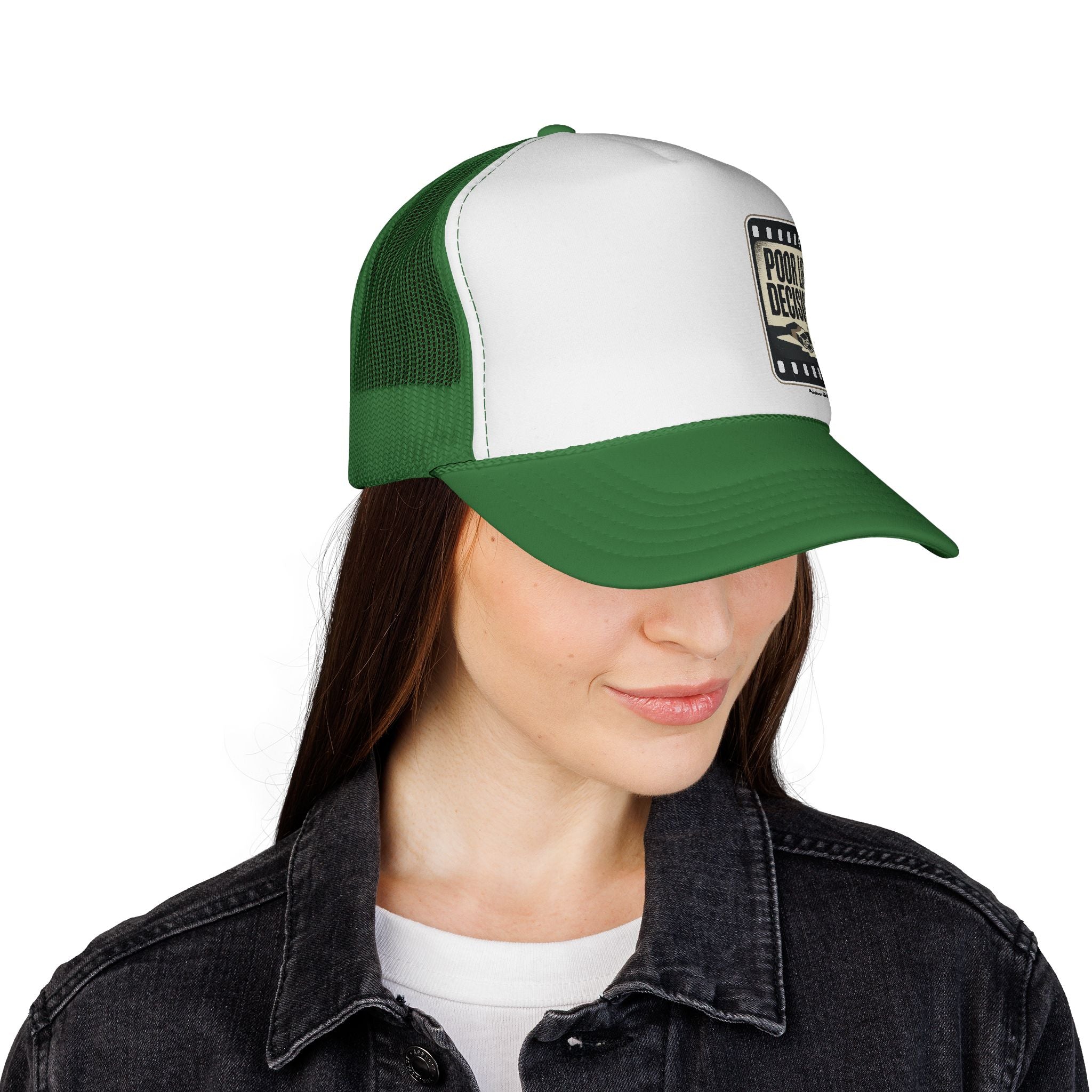 Trucker Cap — "Poor Life Decisions" Vintage Patch Hat