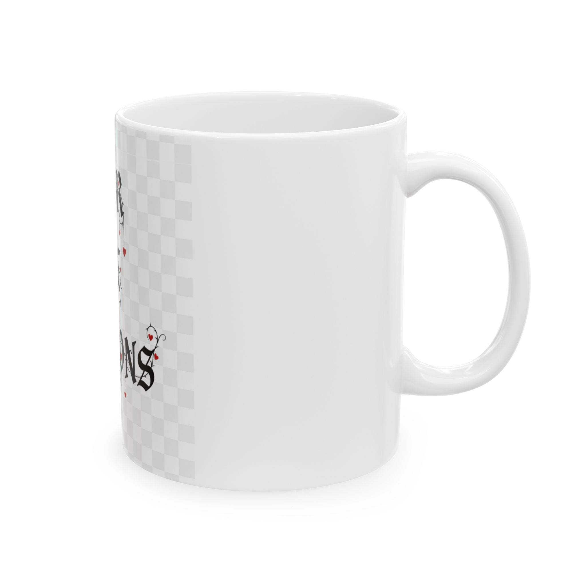 Ceramic Mug — “Poor Life Decisions” Gothic Heart Coffee Mug (11oz & 15oz)