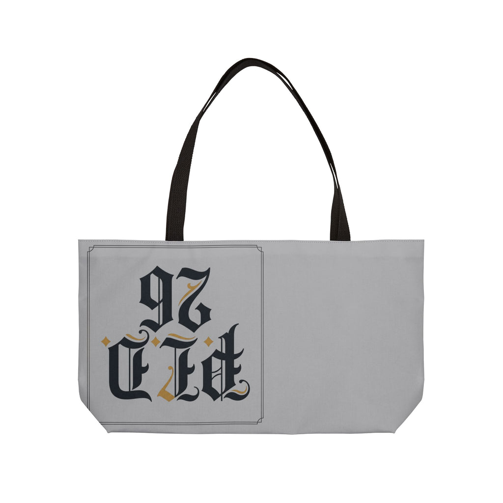 Weekender Tote Bag – Gothic Monogram 'PLD 26'/’97 CTE' Vintage Lettering Travel Tote