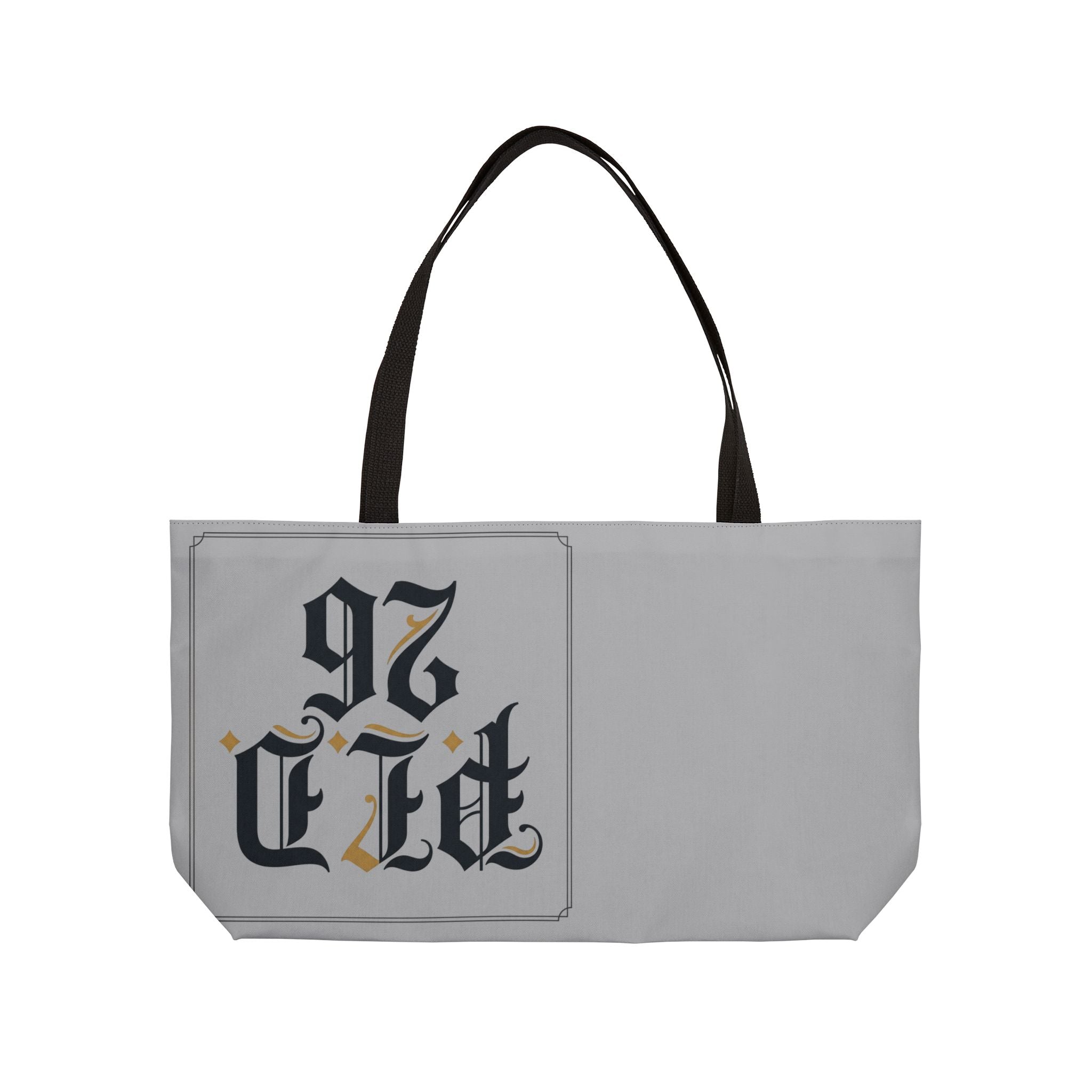 Weekender Tote Bag – Gothic Monogram 'PLD 26'/’97 CTE' Vintage Lettering Travel Tote