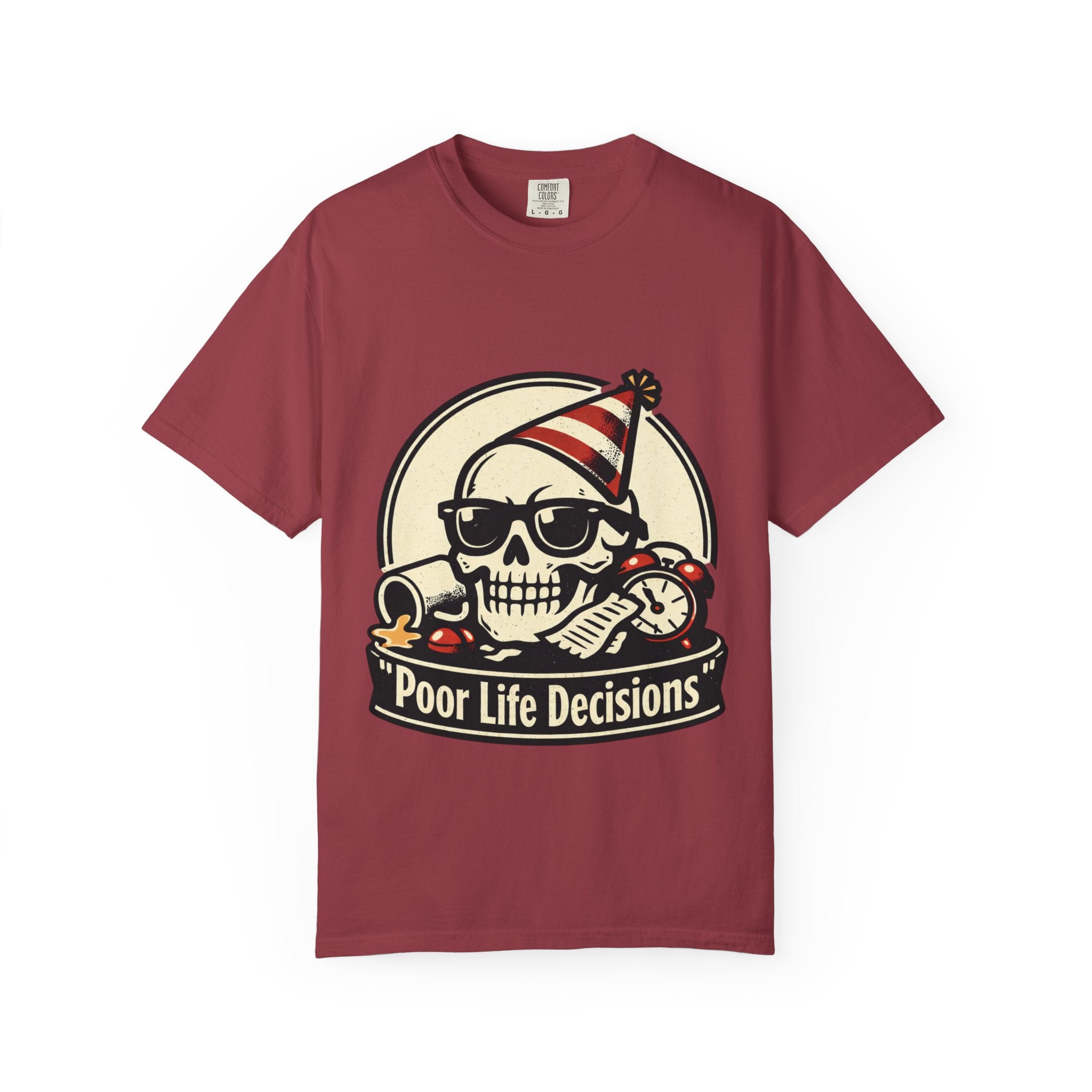 Poor Life Decisions Skull T-Shirt