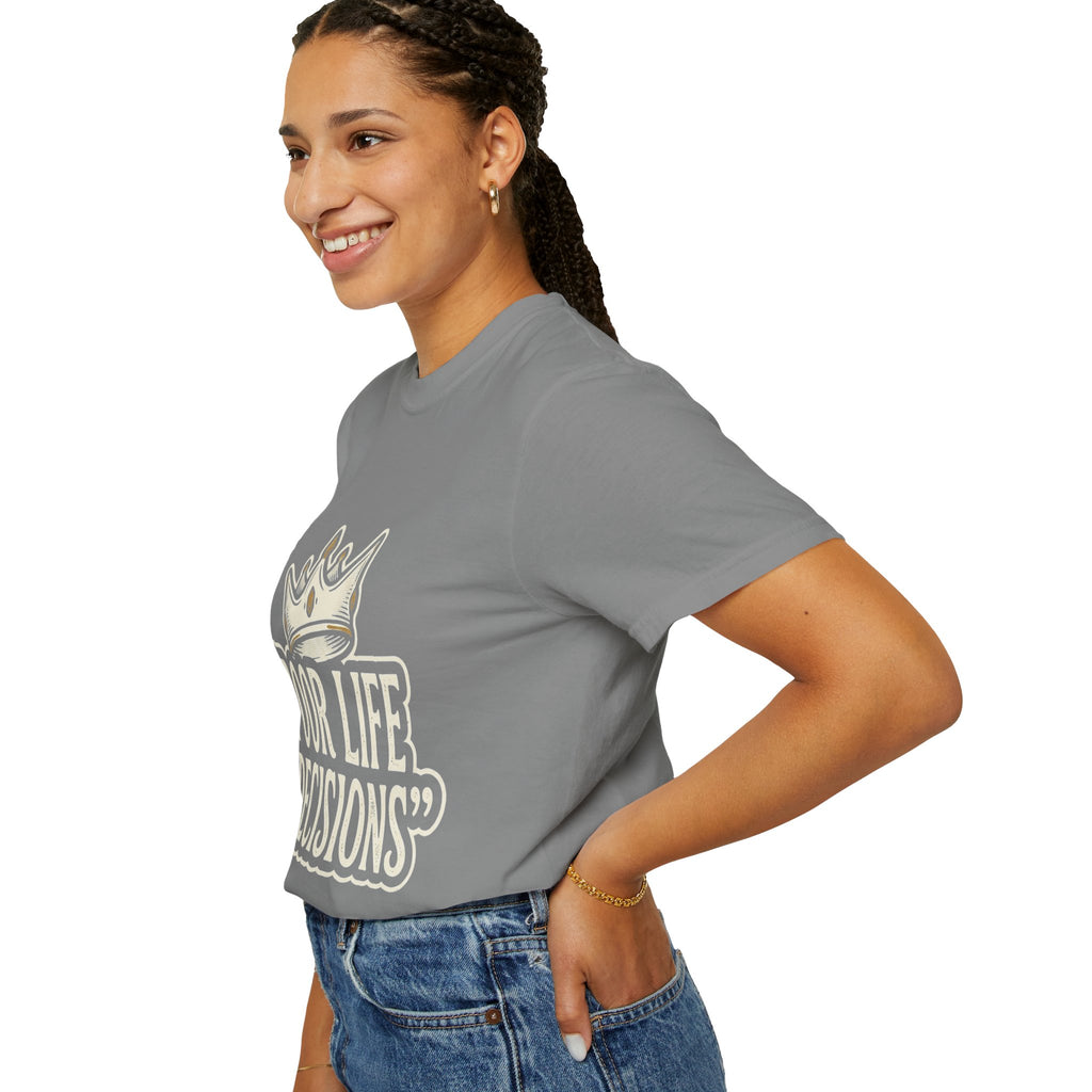 Poor Life Decisions T-Shirt — Funny Vintage Crown Graphic Tee