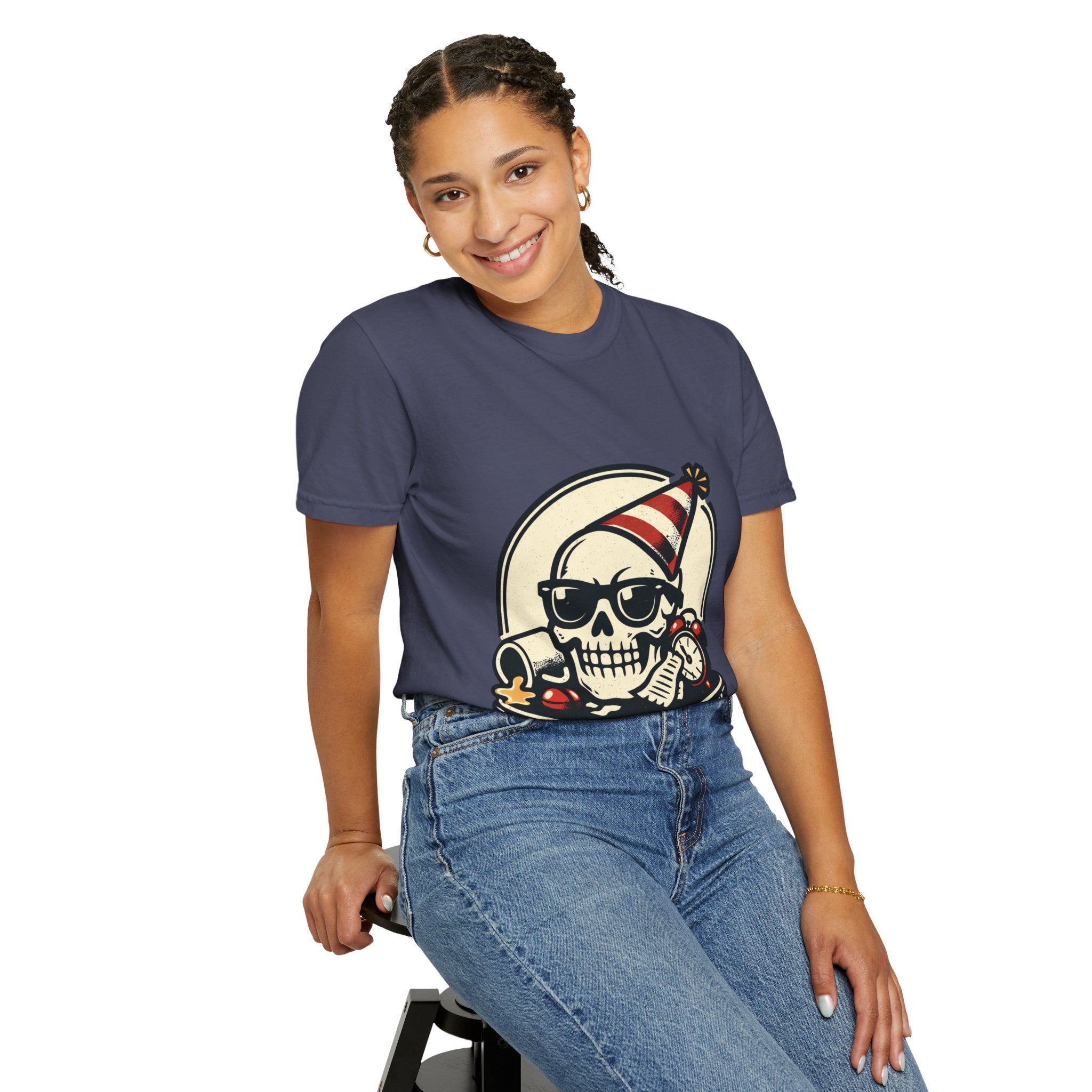 Poor Life Decisions Skull T-Shirt — Funny Party Skull Graphic Tee