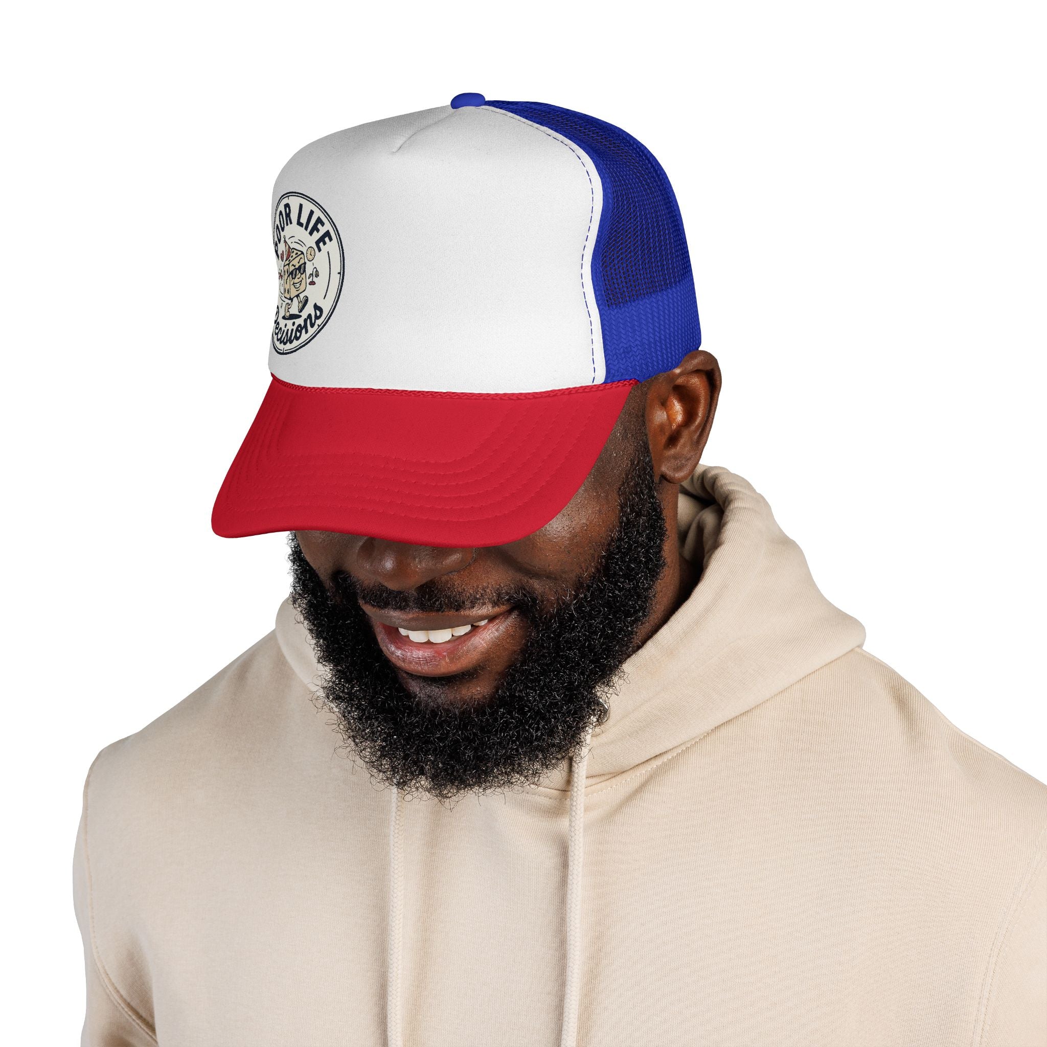 Trucker Cap — "Poor Life Decisions" Retro Patch Hat