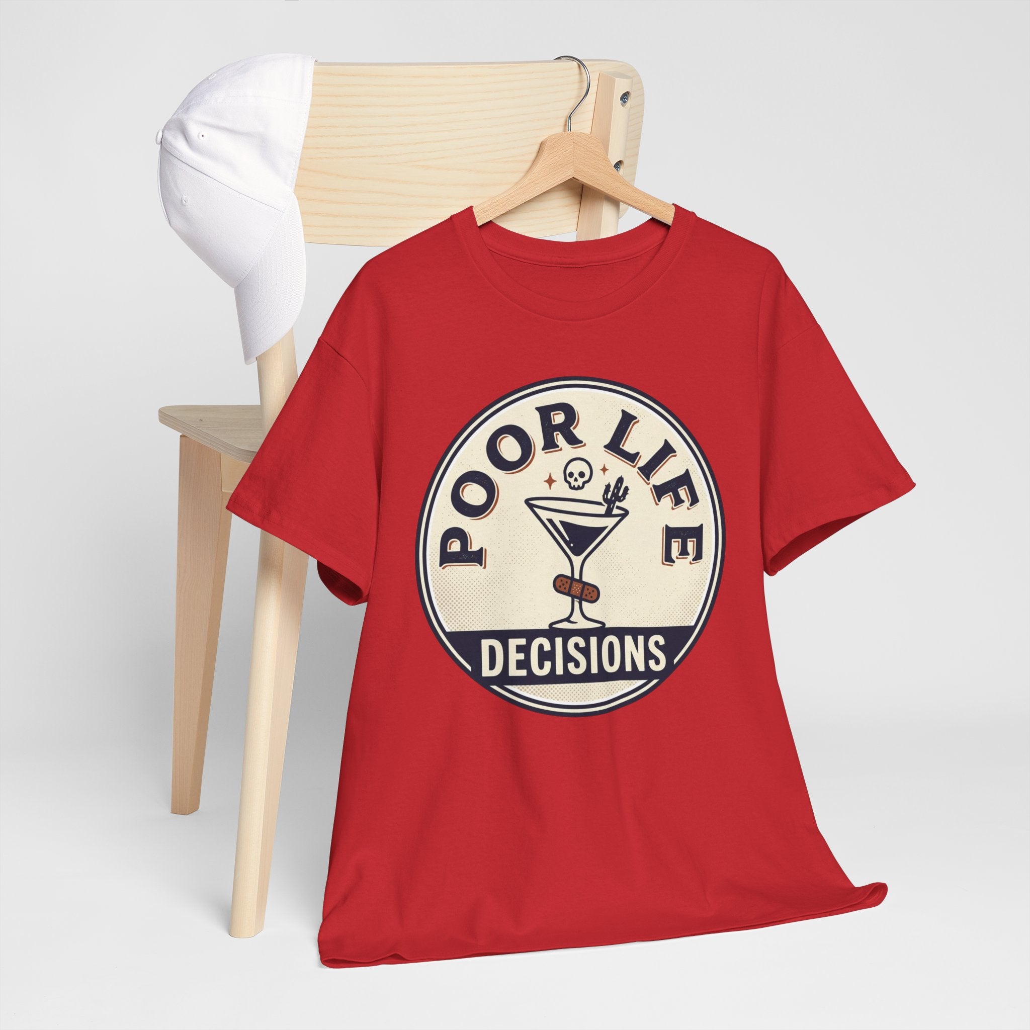 Poor Life Decisions T-Shirt — Funny Cocktail Graphic Tee for Party Lovers