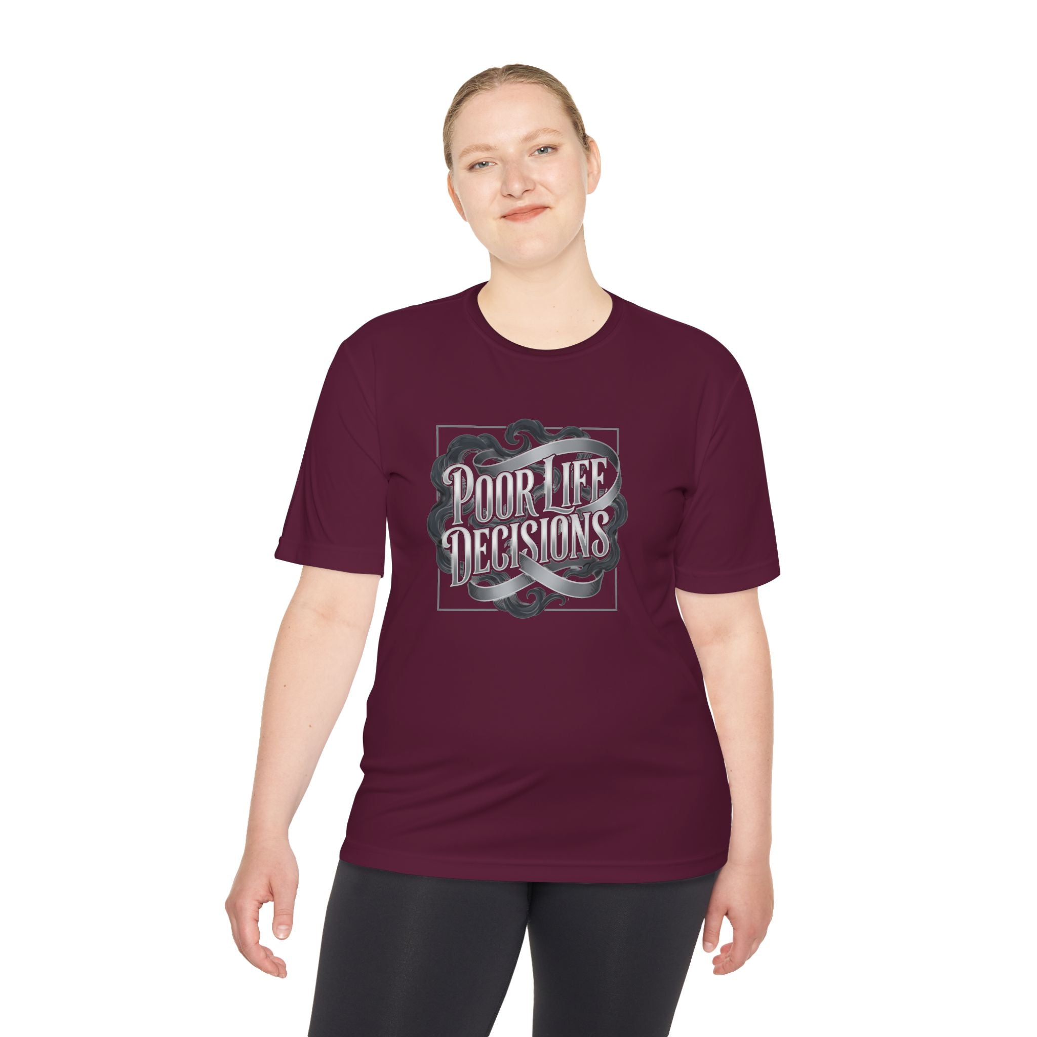 Pouring Decisions Graphic Tee — Retro Script Smoke Design