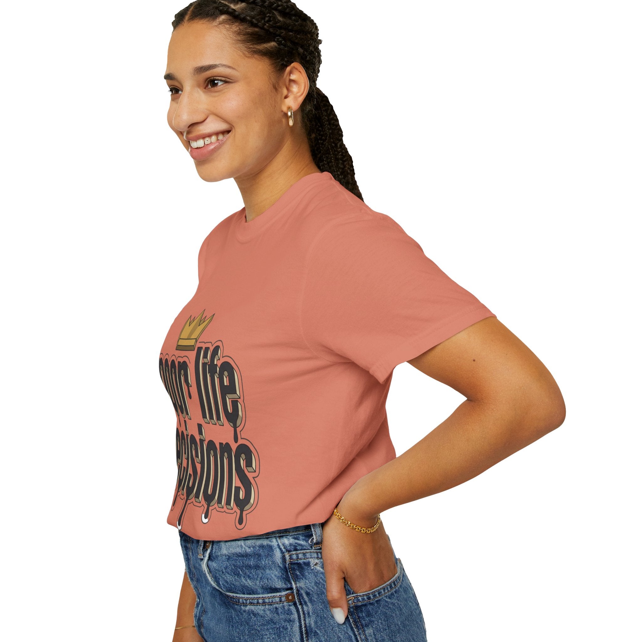 Poor Life Decisions Graphic T-Shirt — Drip Crown Streetwear Tee