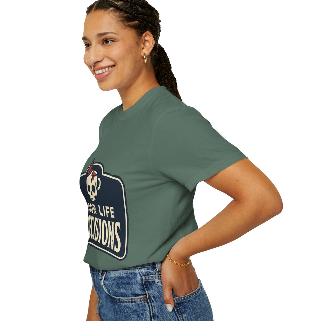 Poor Life Decisions Skull T-Shirt