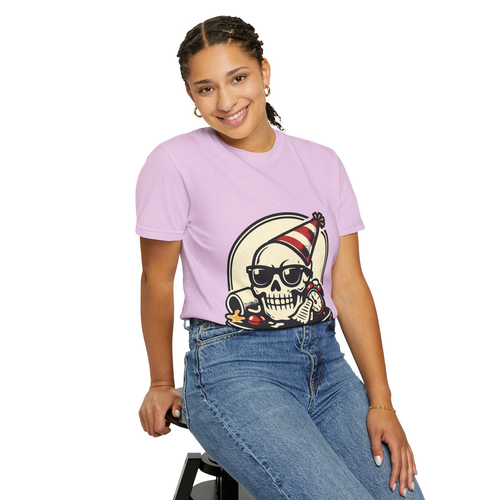Poor Life Decisions Skull T-Shirt — Funny Party Skull Graphic Tee
