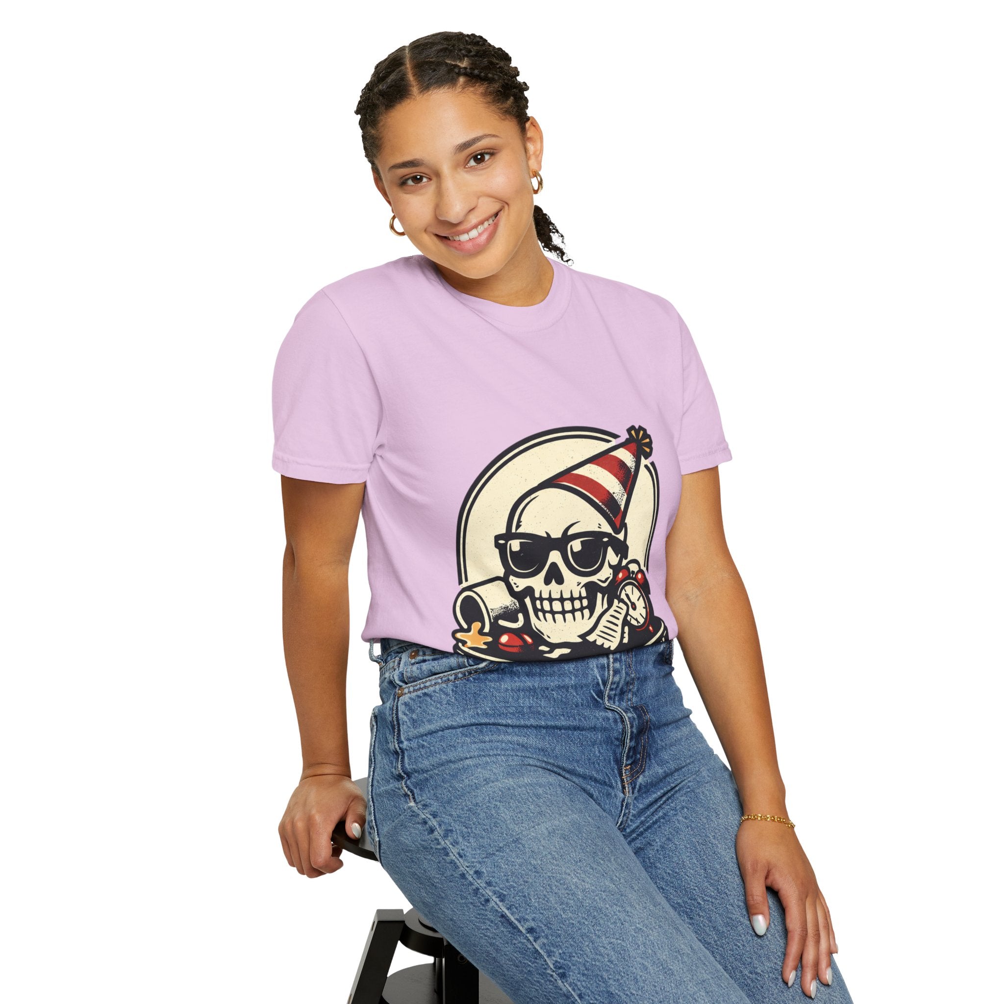 Poor Life Decisions Skull T-Shirt — Funny Party Skull Graphic Tee
