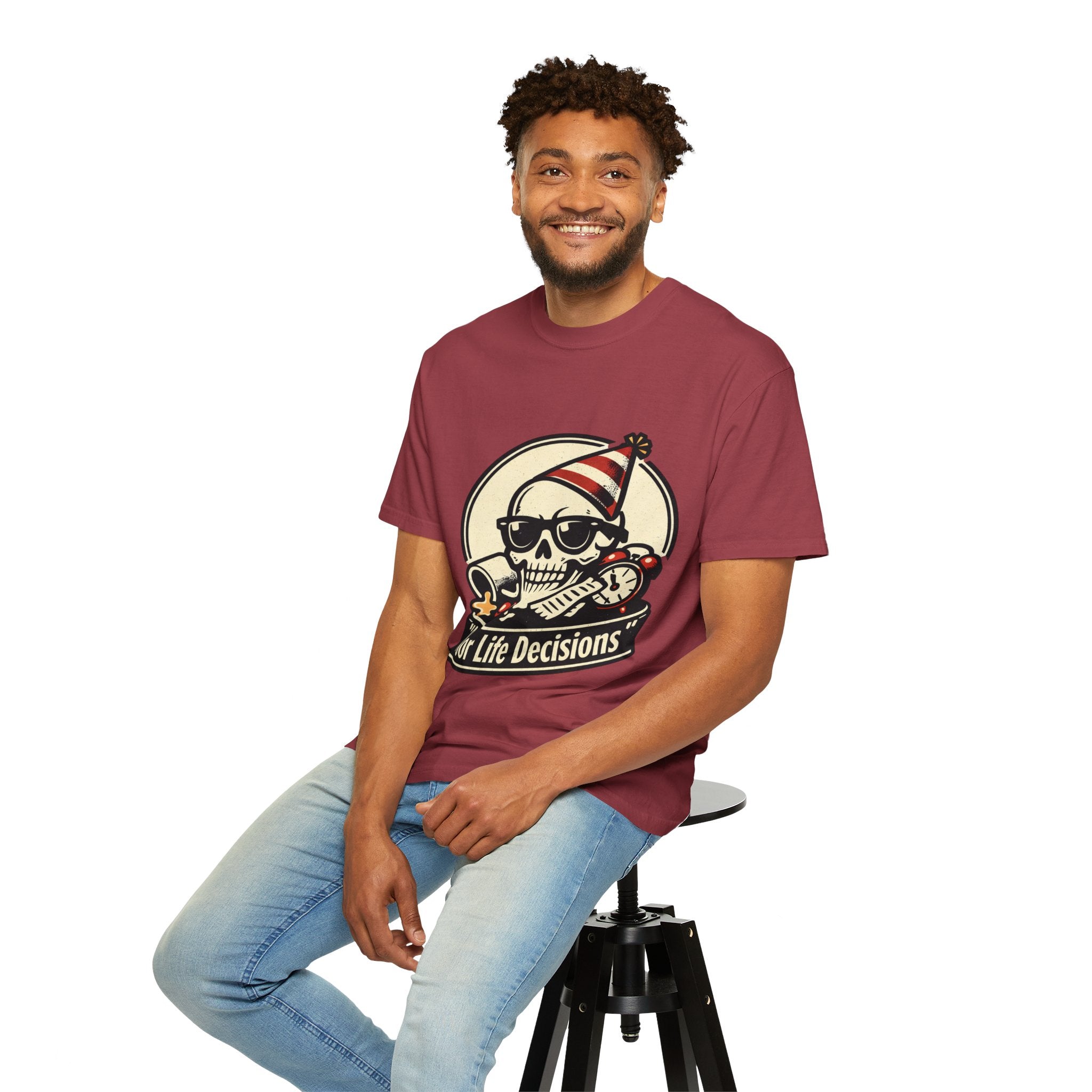 Poor Life Decisions Skull T-Shirt