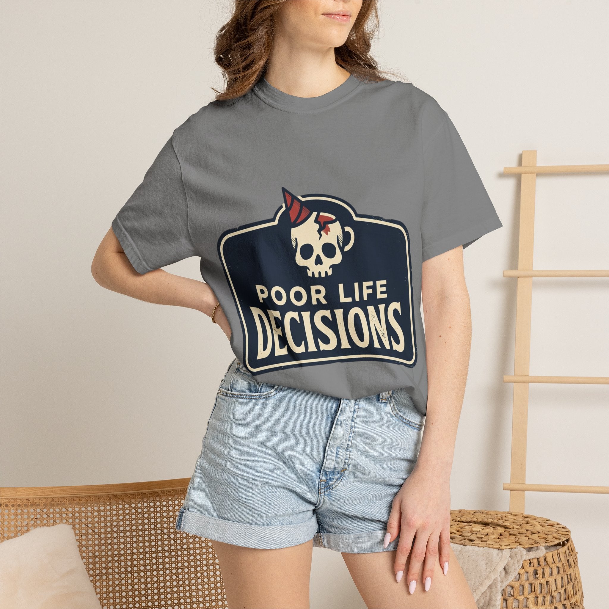 Poor Life Decisions Skull T-Shirt