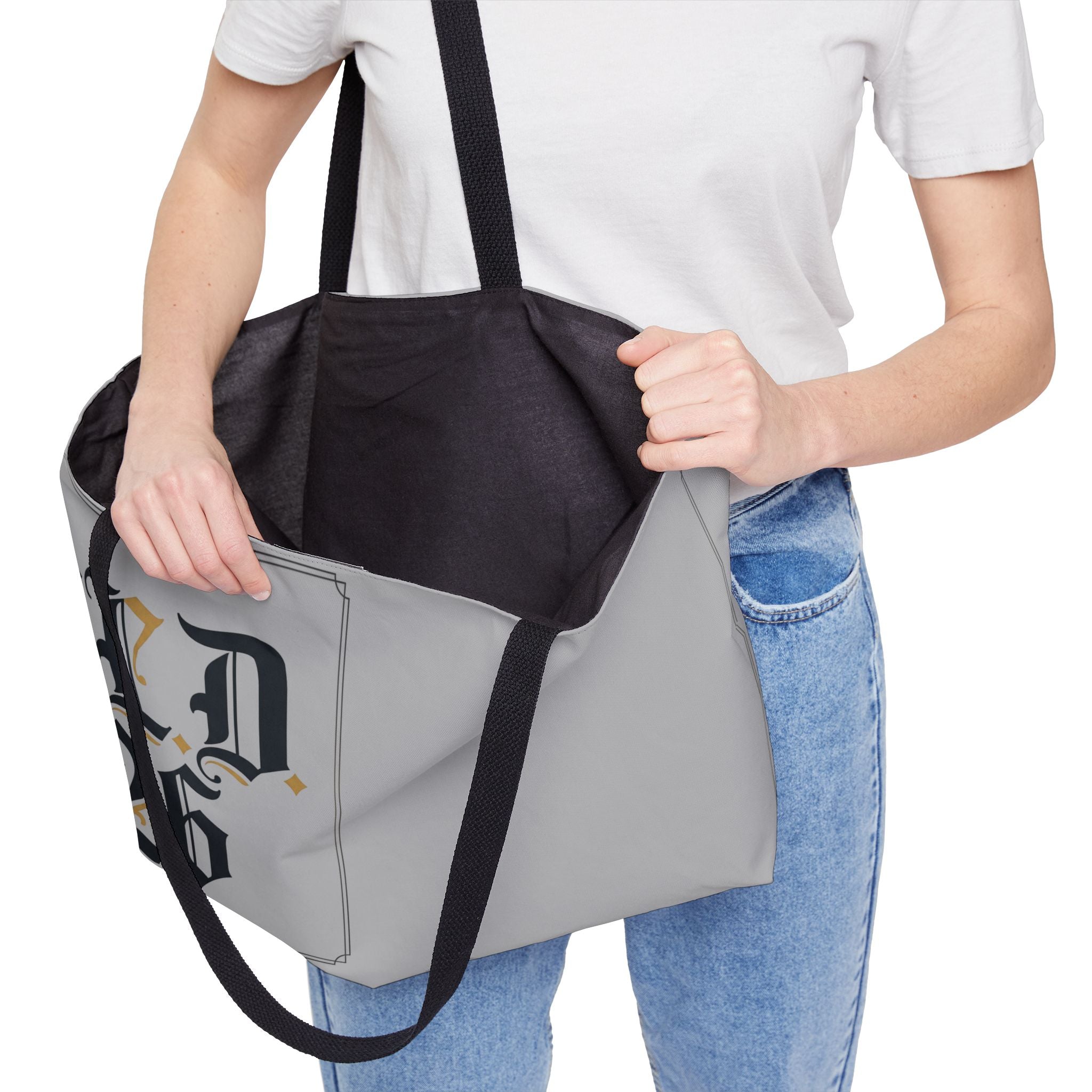 Weekender Tote Bag – Gothic Monogram 'PLD 26'/’97 CTE' Vintage Lettering Travel Tote