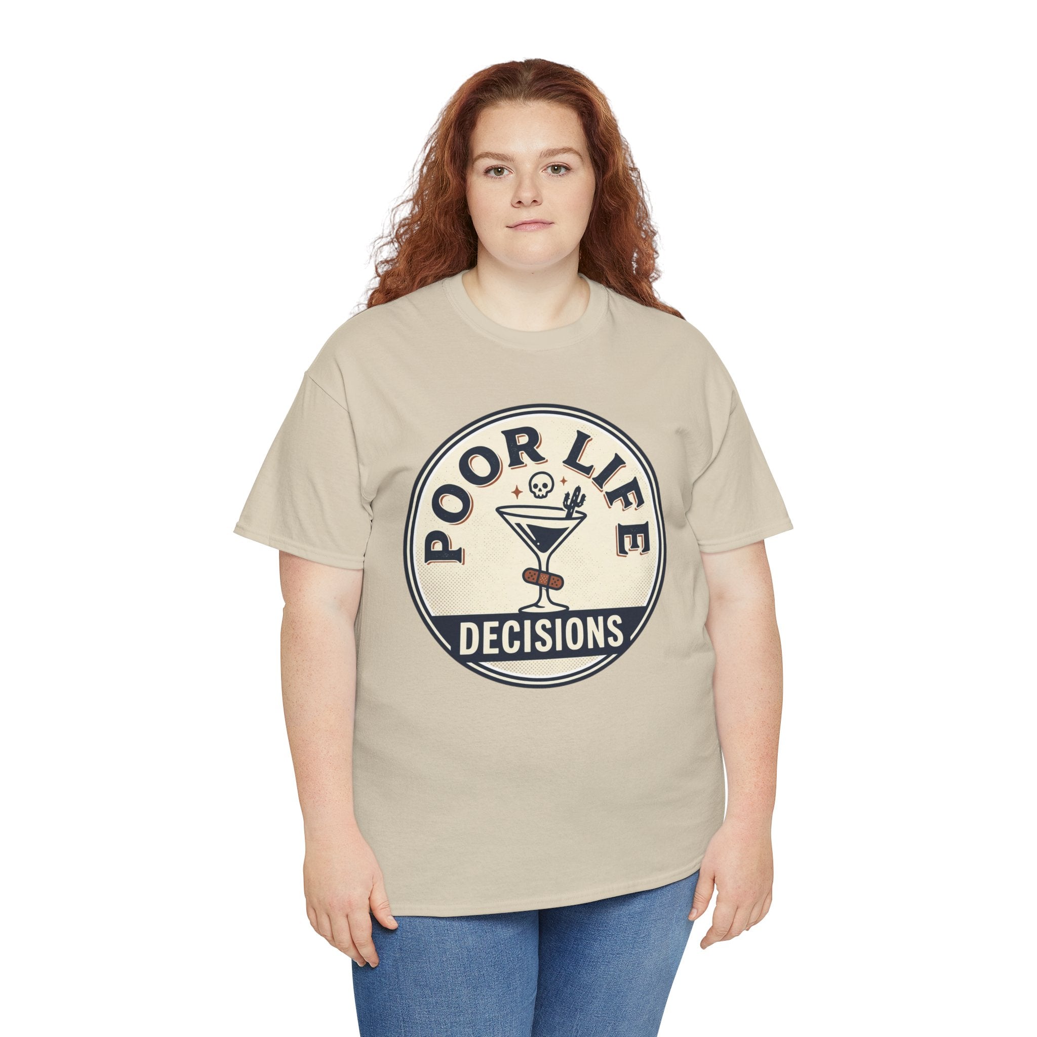 Poor Life Decisions T-Shirt — Funny Cocktail Graphic Tee for Party Lovers