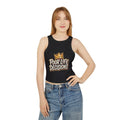 Racer Tank Top — "Poor Life Decisions" Crown Graphic