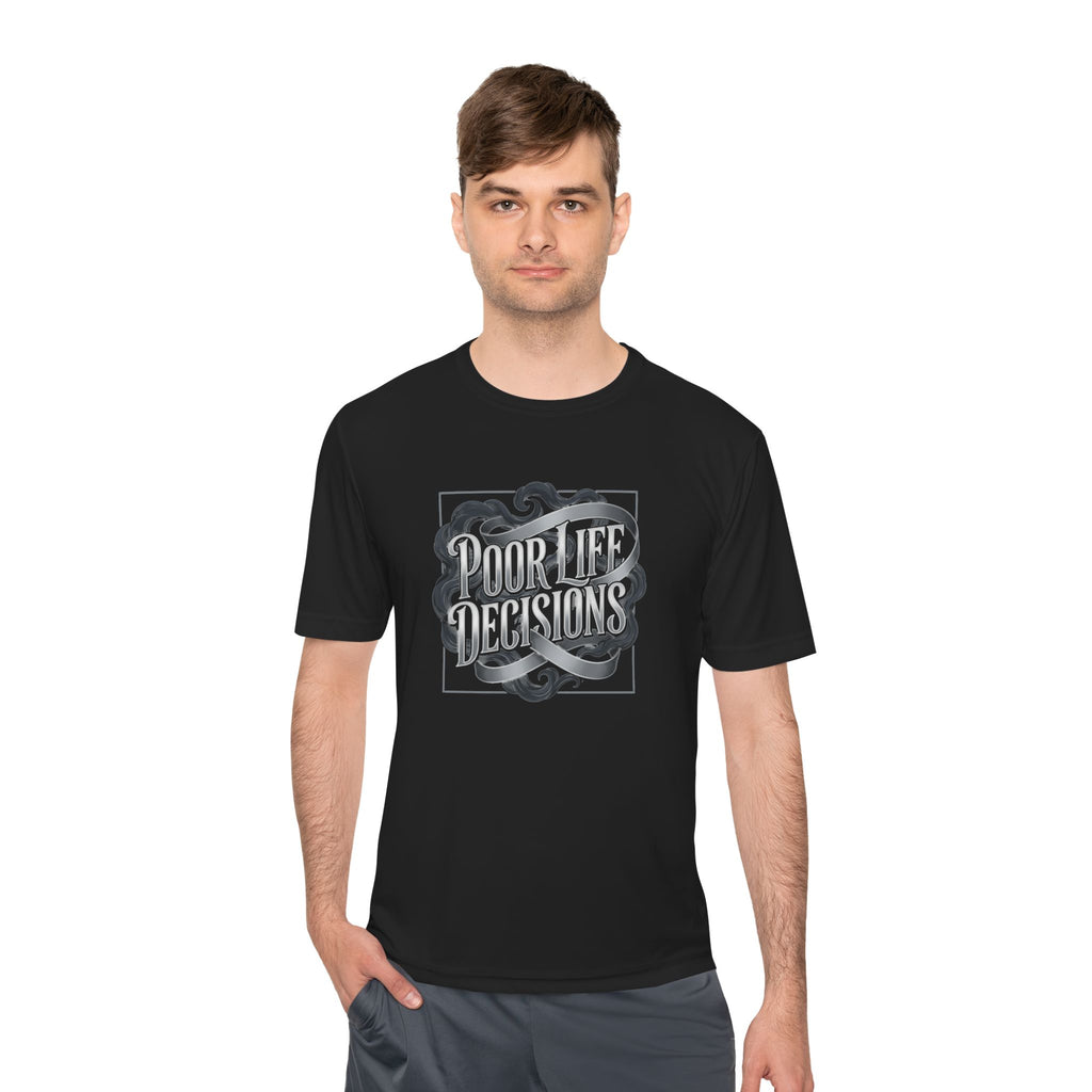 Pouring Decisions Graphic Tee — Retro Script Smoke Design