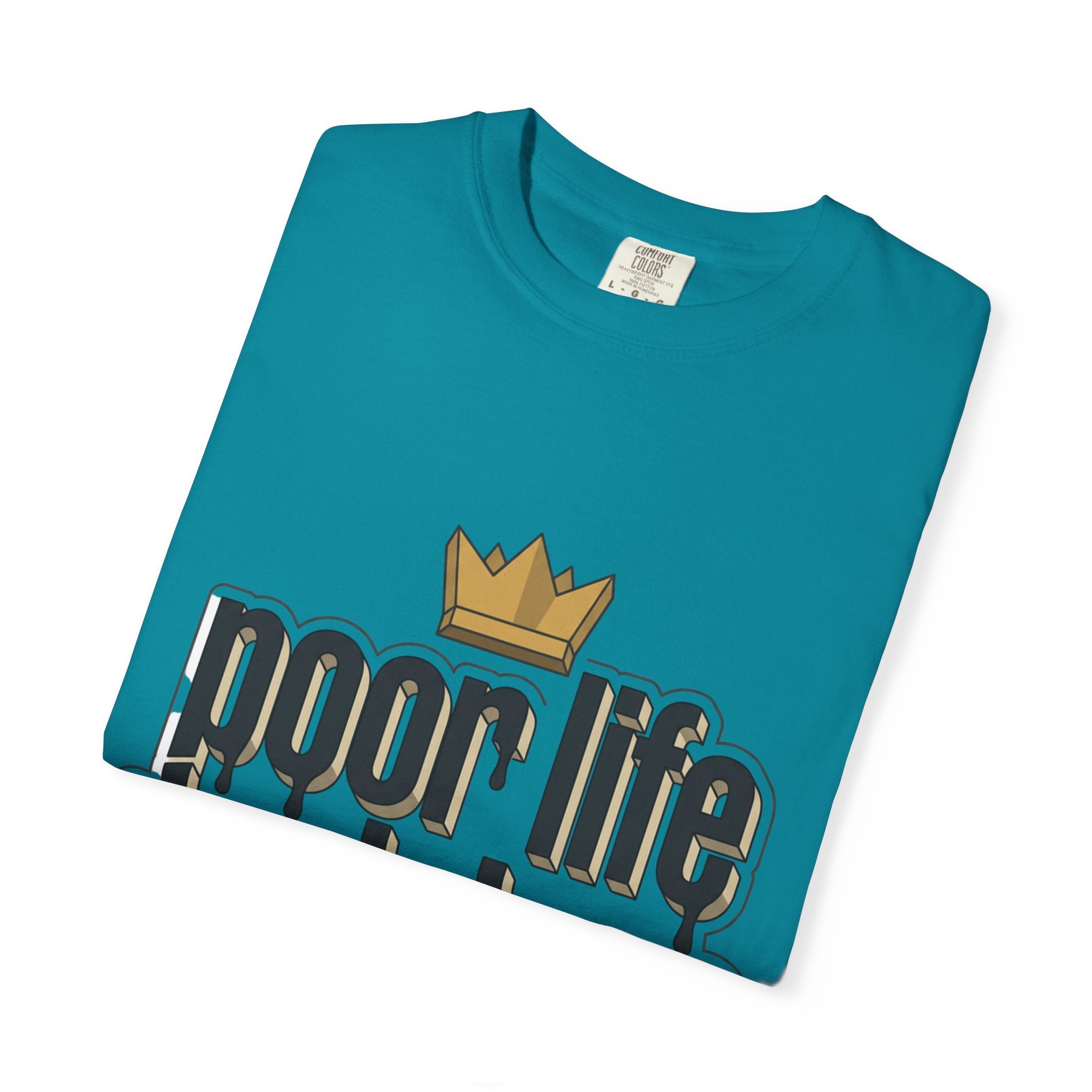 T-Shirt — "Poor Life Decisions" Crown Graphic Tee