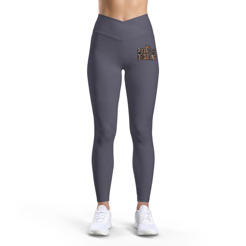 Leggings — 'Girl Genius' Floral Accent High-Waist Workout Leggings