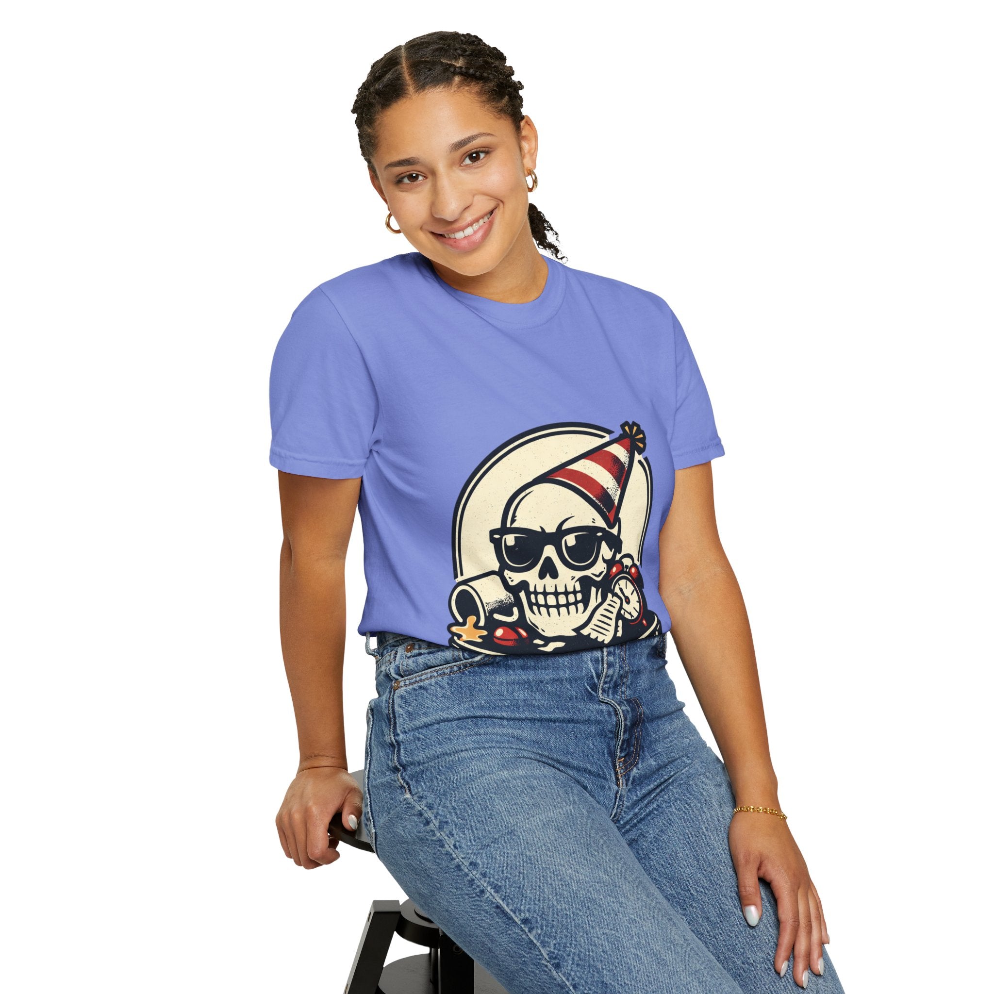 Poor Life Decisions Skull T-Shirt — Funny Party Skull Graphic Tee