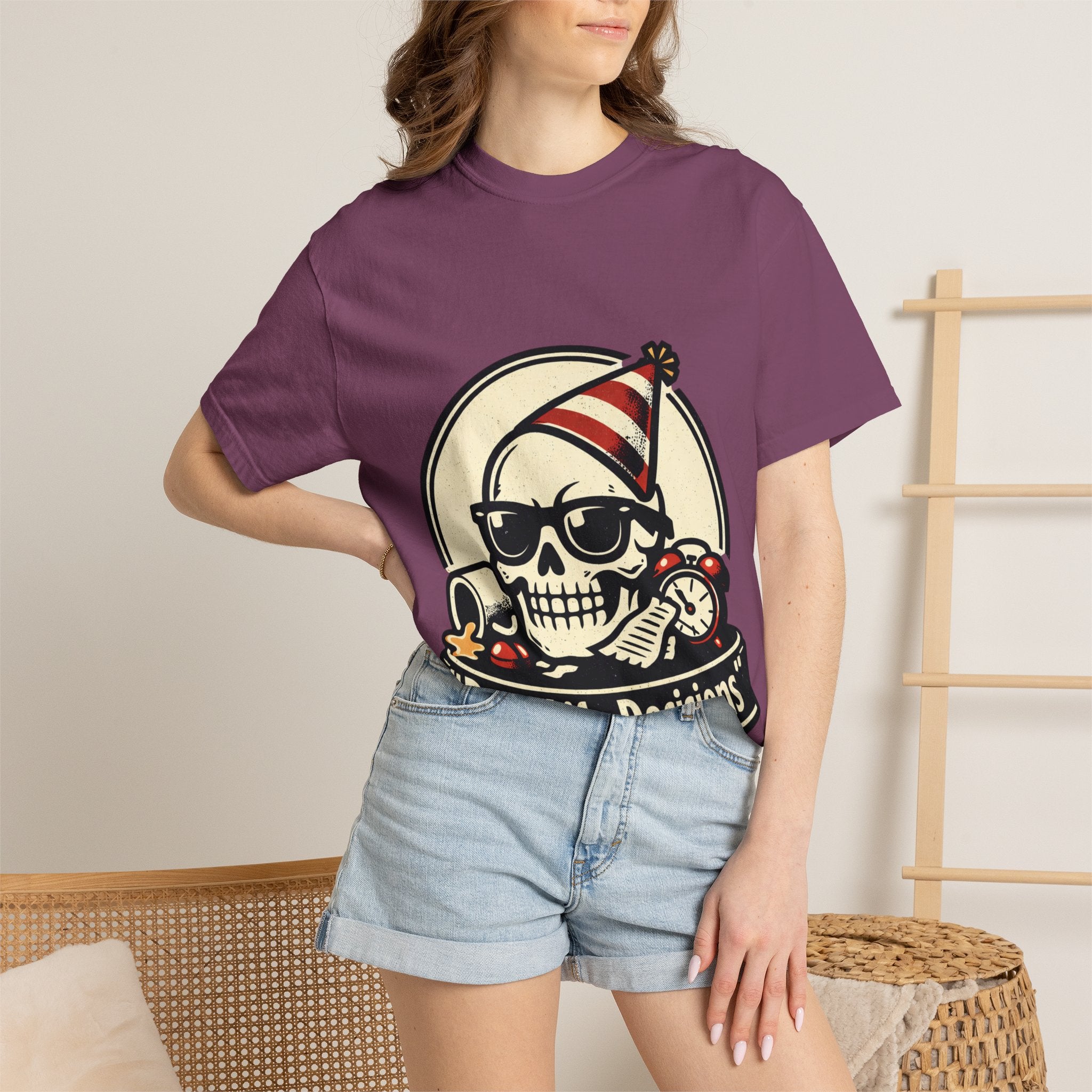 Poor Life Decisions Skull T-Shirt — Funny Party Skull Graphic Tee