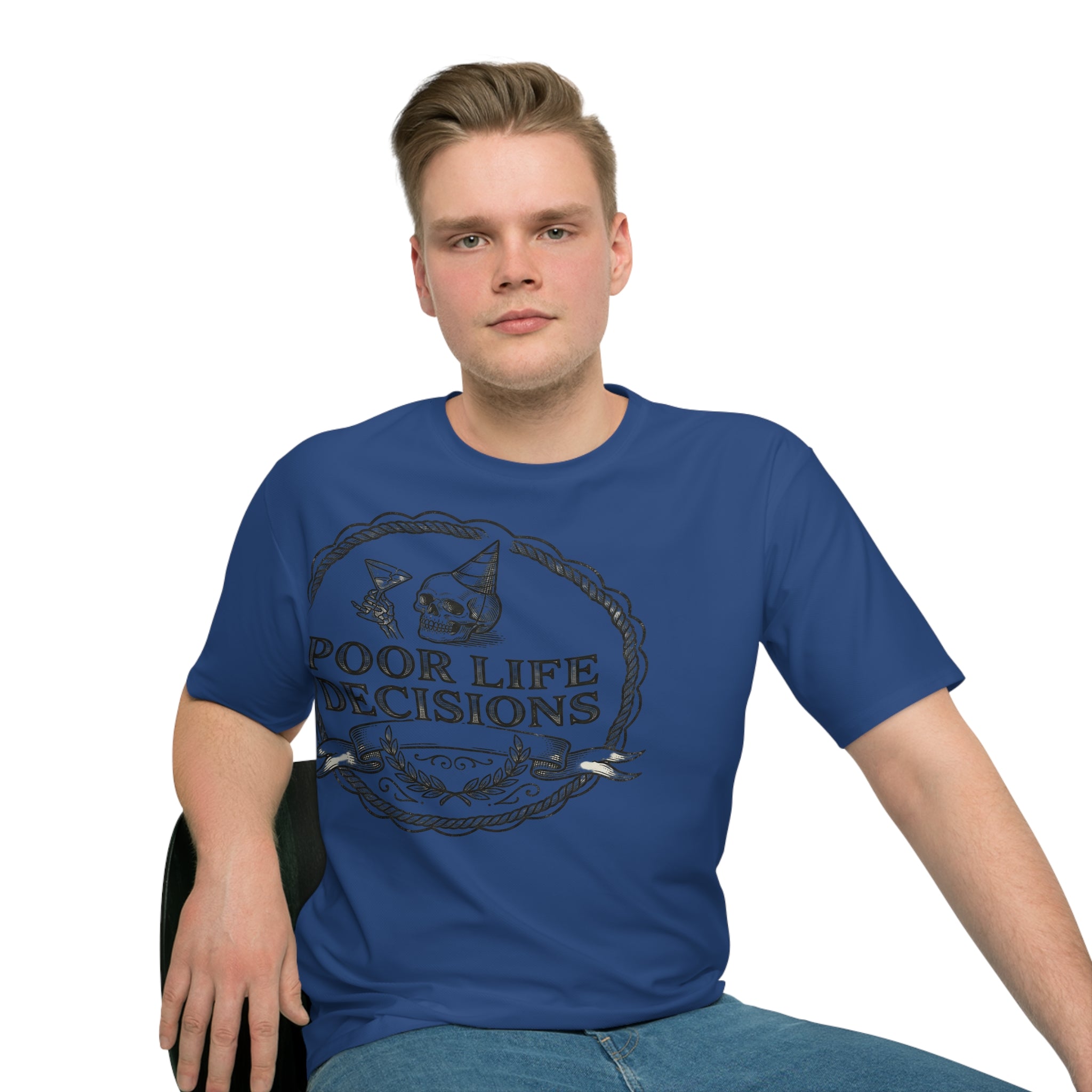 Men's 'Poor Life Decisions' Graphic T-Shirt - Funny Drinking & Party Tee