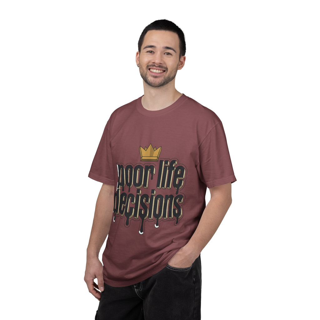 Poor Life Decisions Graphic T-Shirt — Drip Crown Streetwear Tee