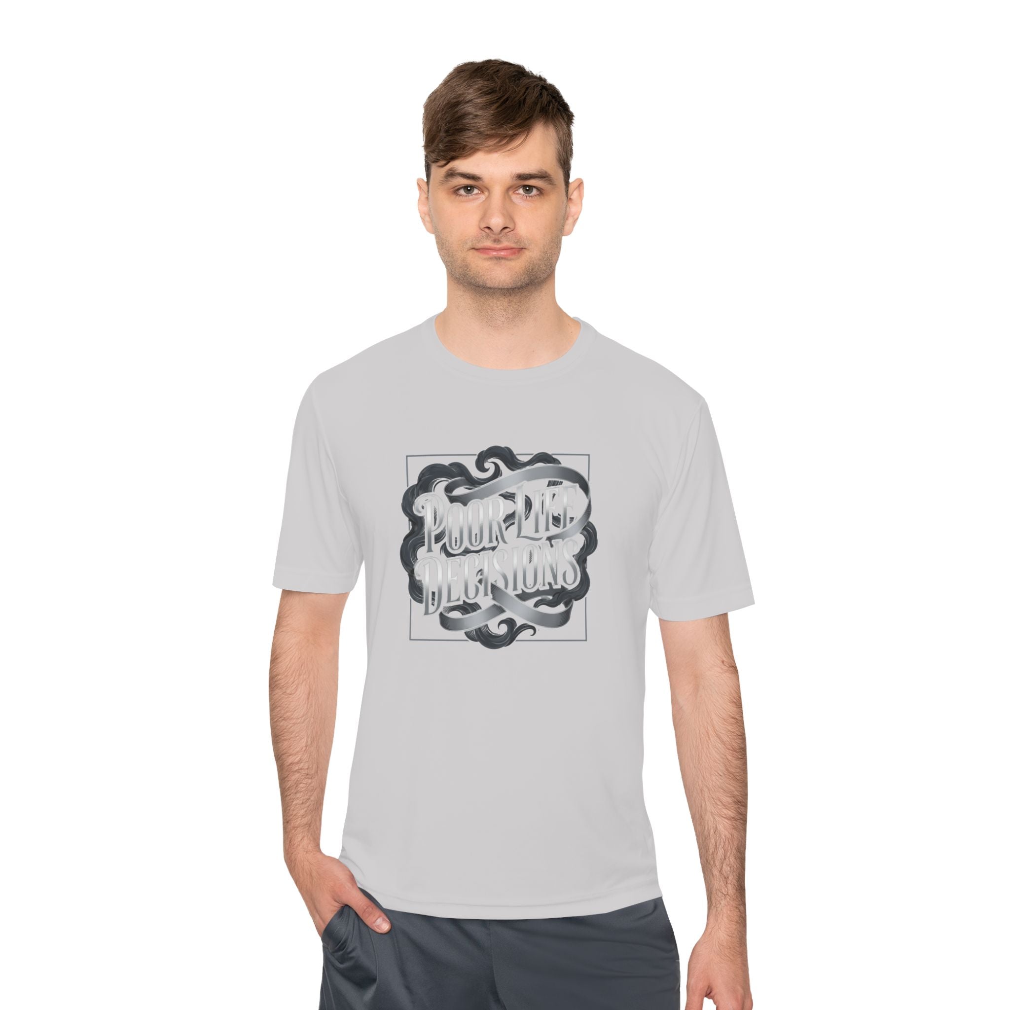 Pouring Decisions Graphic Tee — Retro Script Smoke Design