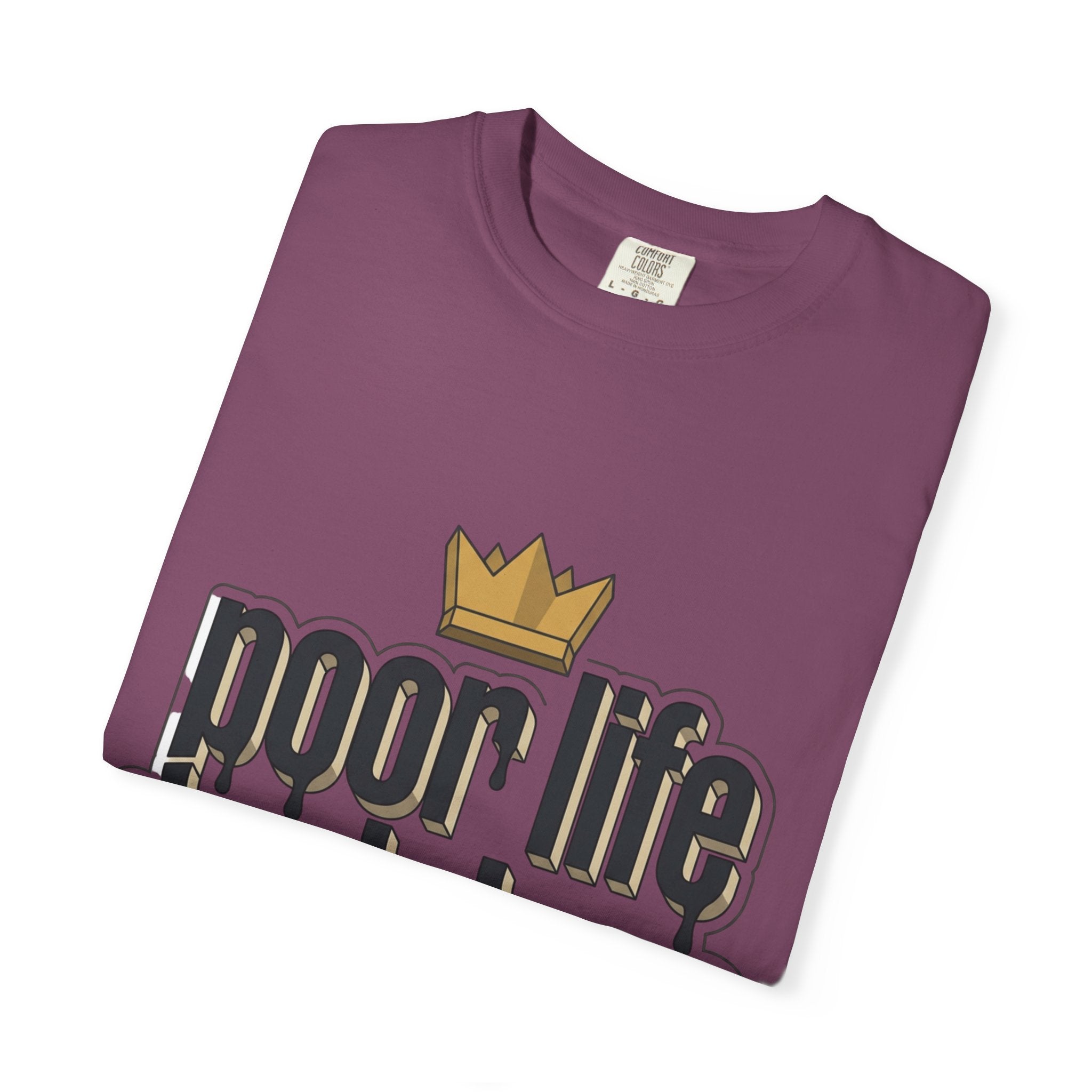 T-Shirt — "Poor Life Decisions" Crown Graphic Tee