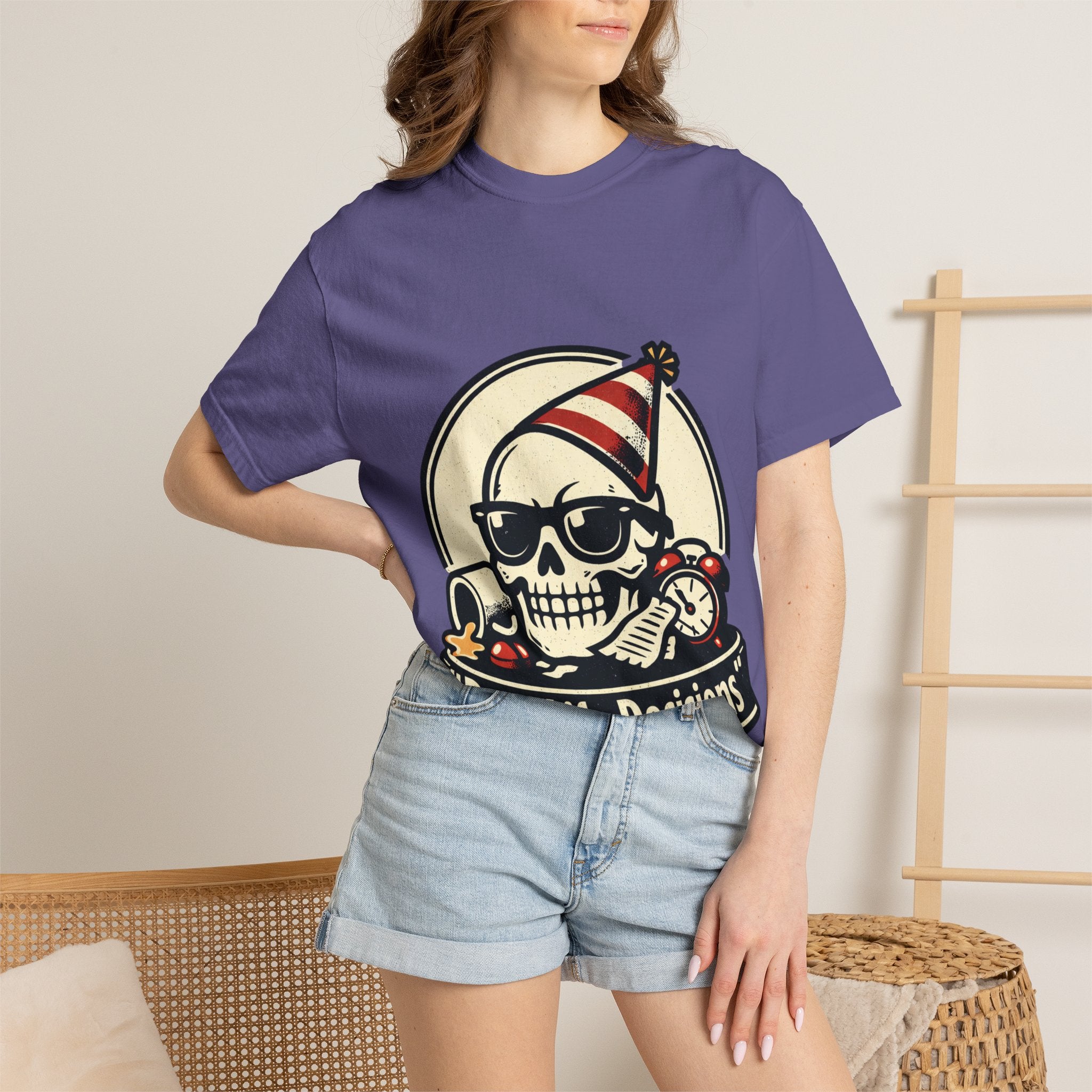Poor Life Decisions Skull T-Shirt — Funny Party Skull Graphic Tee