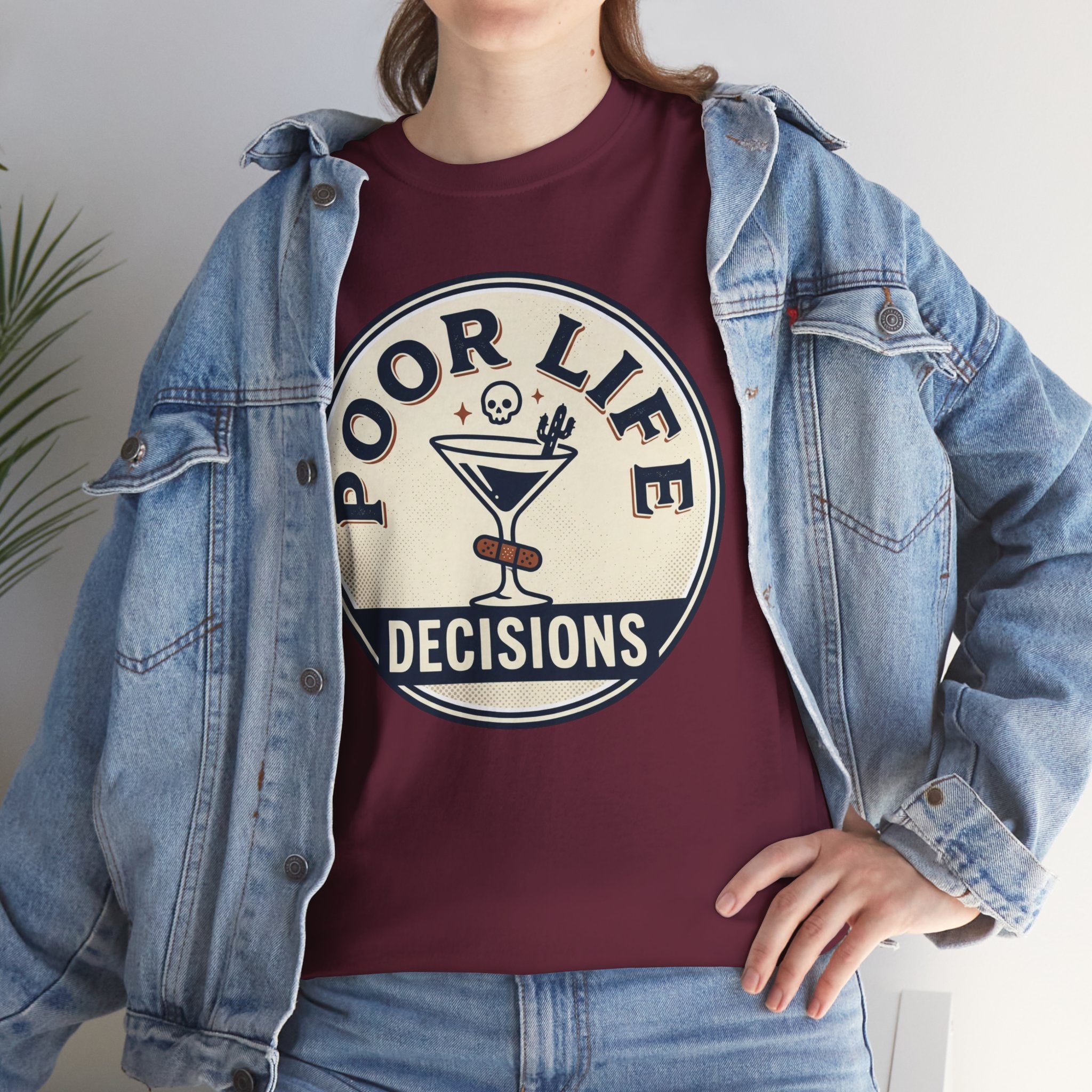 Poor Life Decisions T-Shirt — Funny Cocktail Graphic Tee for Party Lovers