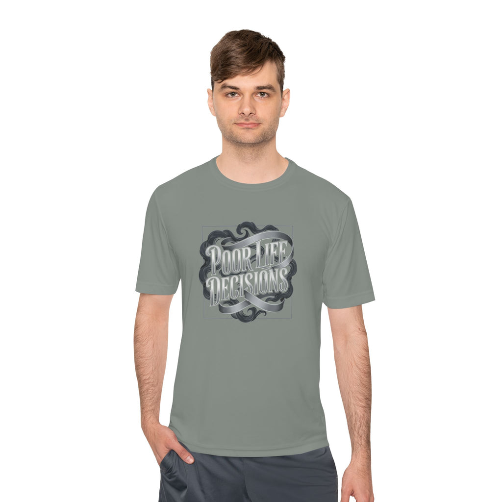 Pouring Decisions Graphic Tee — Retro Script Smoke Design