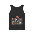 'Poor Life Decisions' Graphic Tank Top — Funny Typography Crown Summer Tee