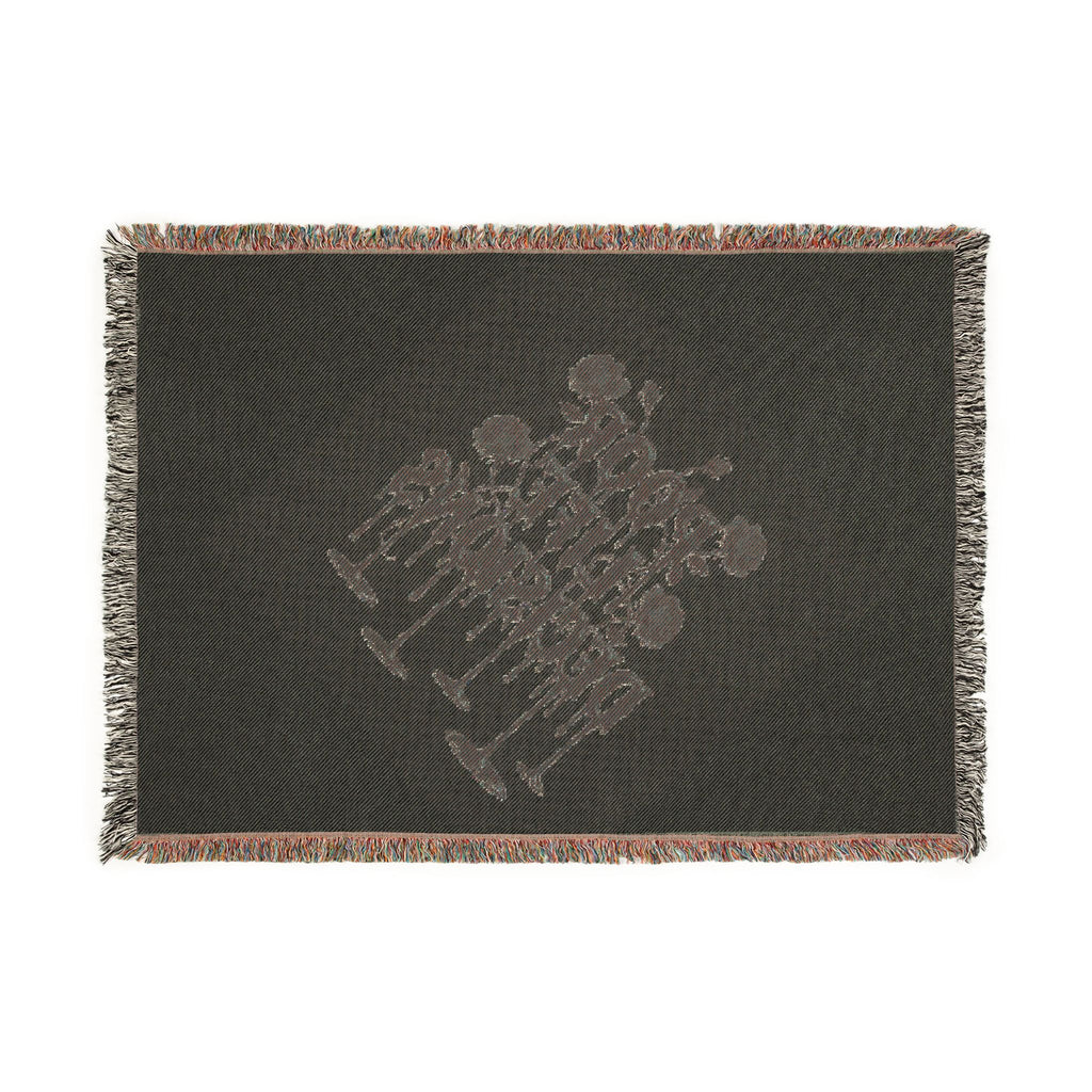 Woven Blanket — "People Like Discussions" Decorative Throw for Living Room & Gifts