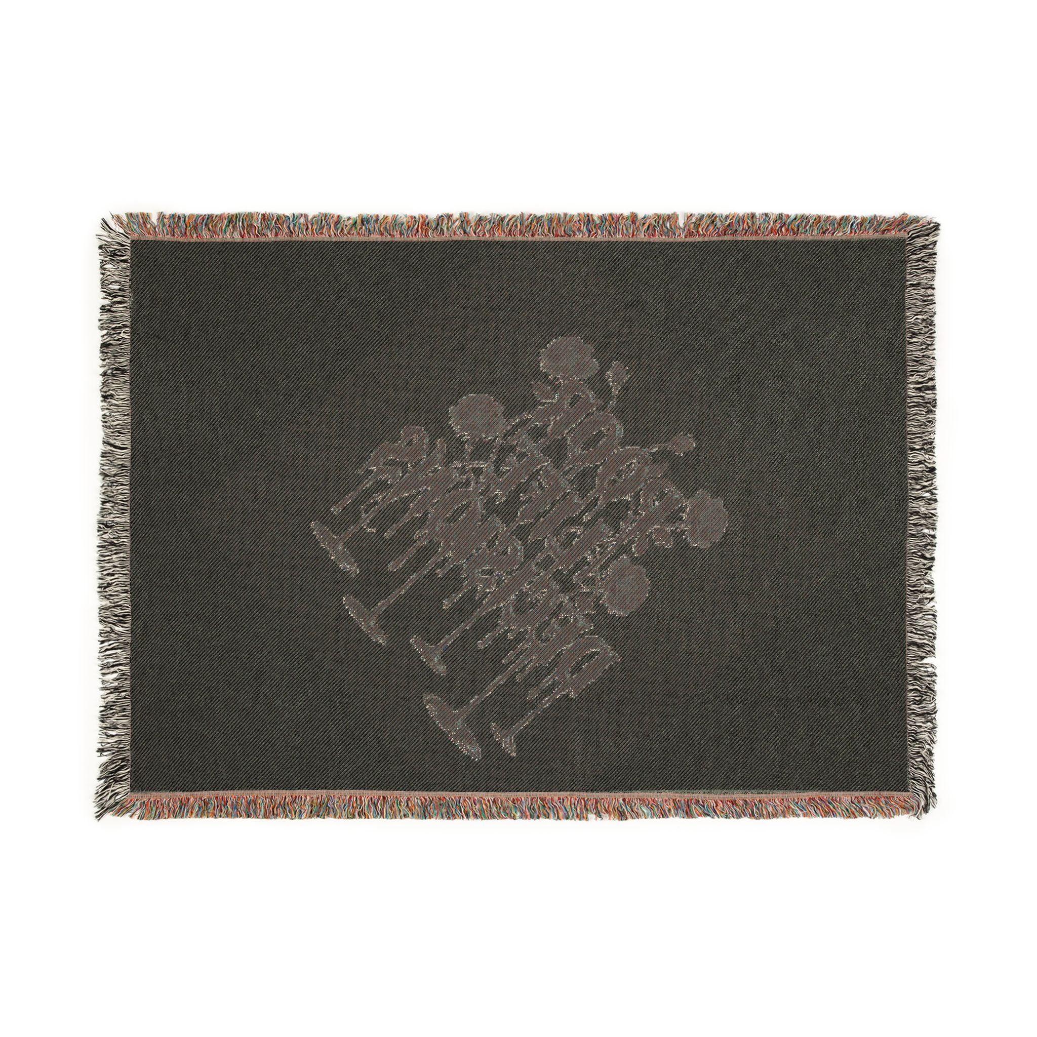 Woven Blanket — "People Like Discussions" Decorative Throw for Living Room & Gifts