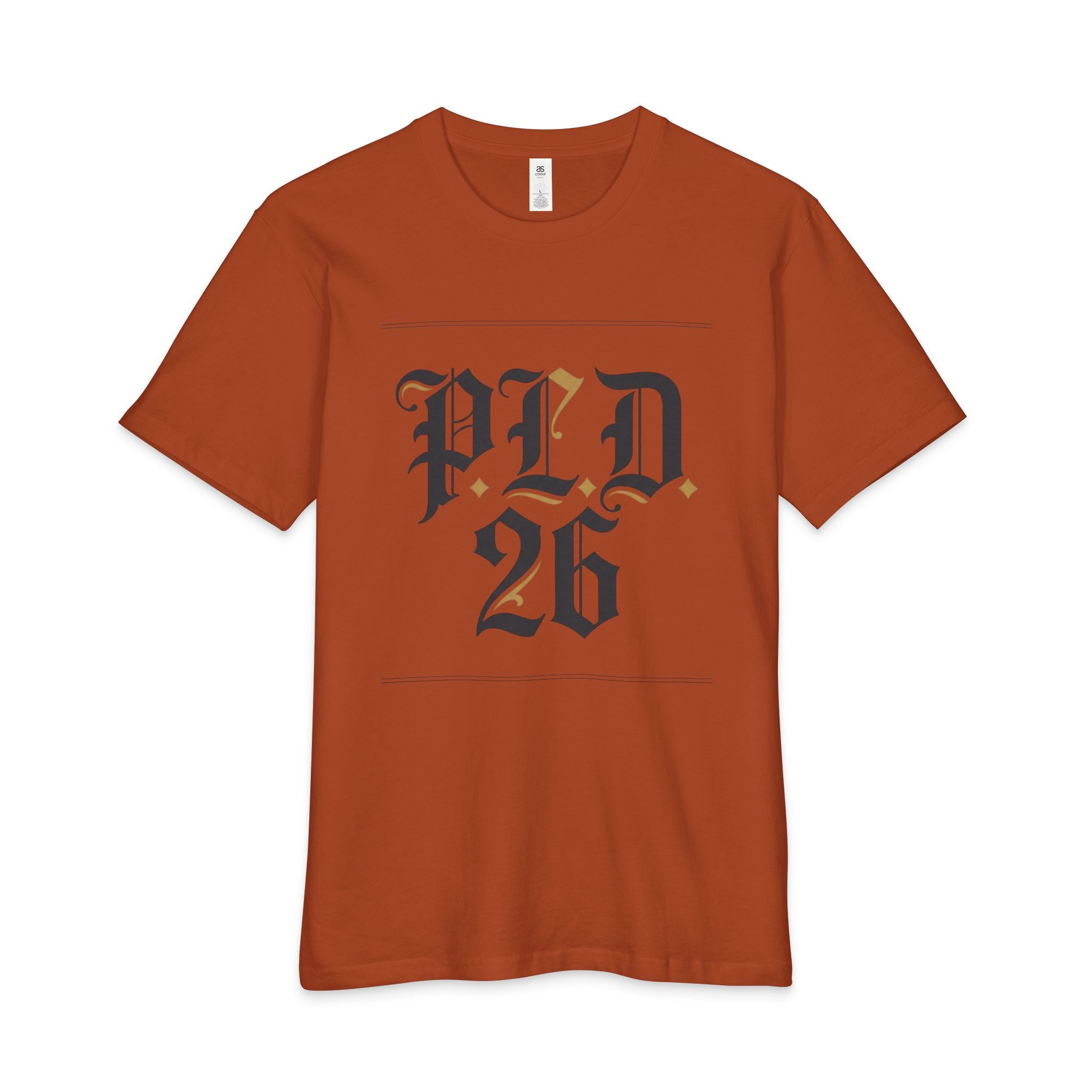 PLD 26 Gothic Graphic Tee — Vintage-Inspired Men's Streetwear